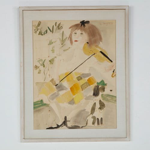 Philippe Henri Noyer, Watercolor Painting, Signed 1960s