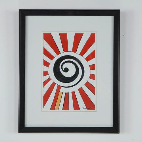 Calder, Sunburst Litograph, Signed, 1973