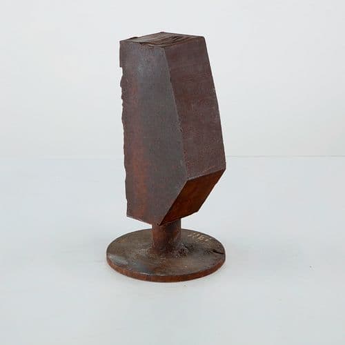 Simi Dabah, Iron Abstract Brutalist Tabletop Sculpture, 1970s