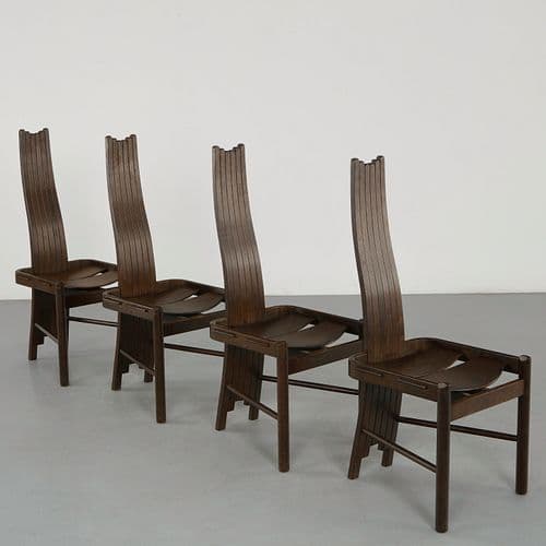 Allmilmo, Set of Four Chairs, 1980s