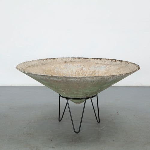 Willy Guhl, Monumental Conical Planter on Stand, 1960s