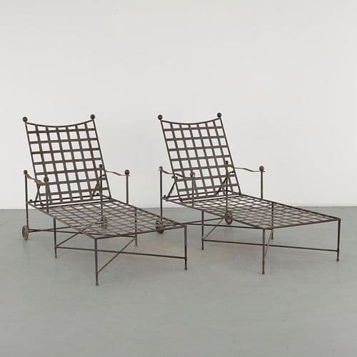 Mario Papperzini for John Salterini, Pair of Amalfi Patio Chaise Lounges, 1960s