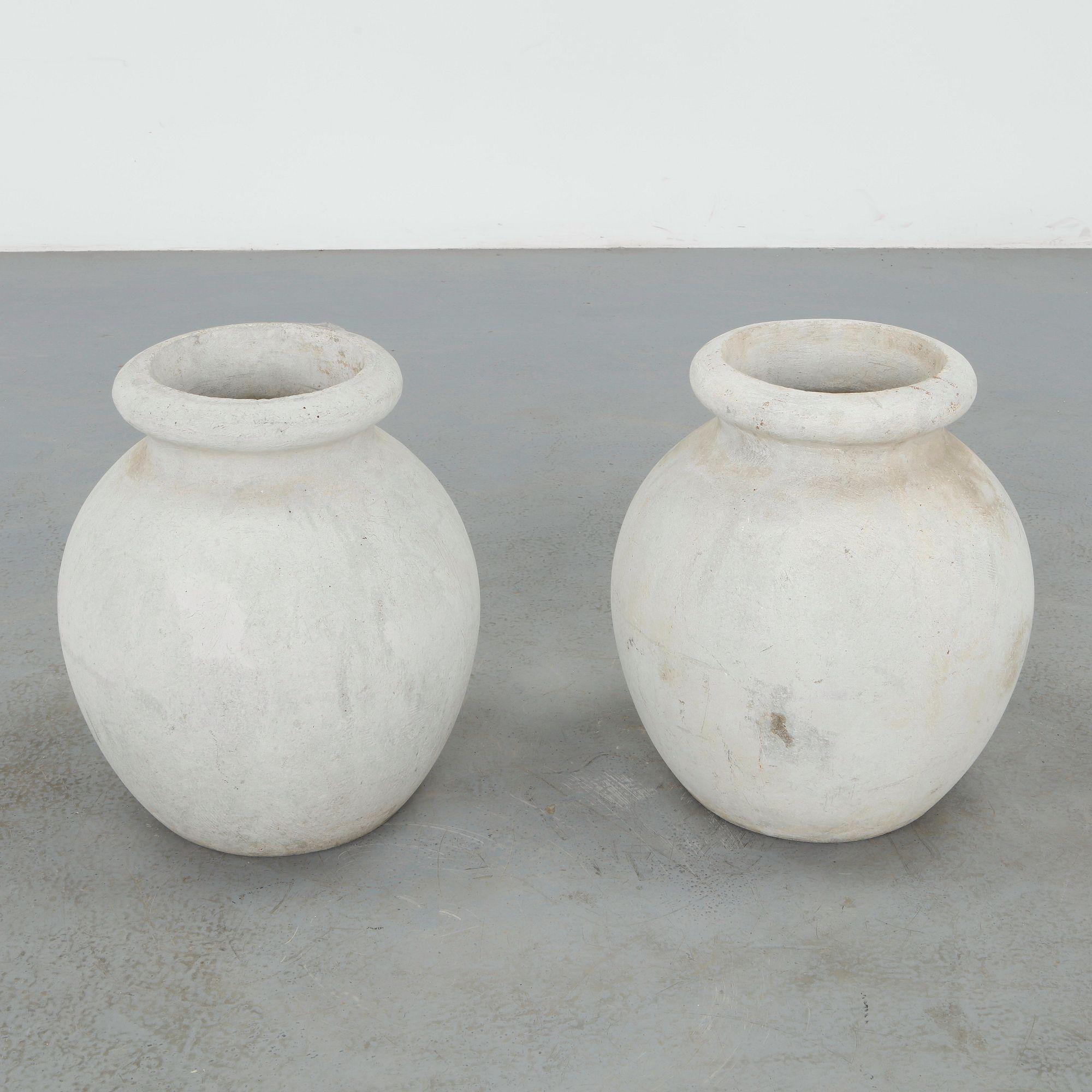Willy Guhl, Pair of Jar Planters, 1960s
