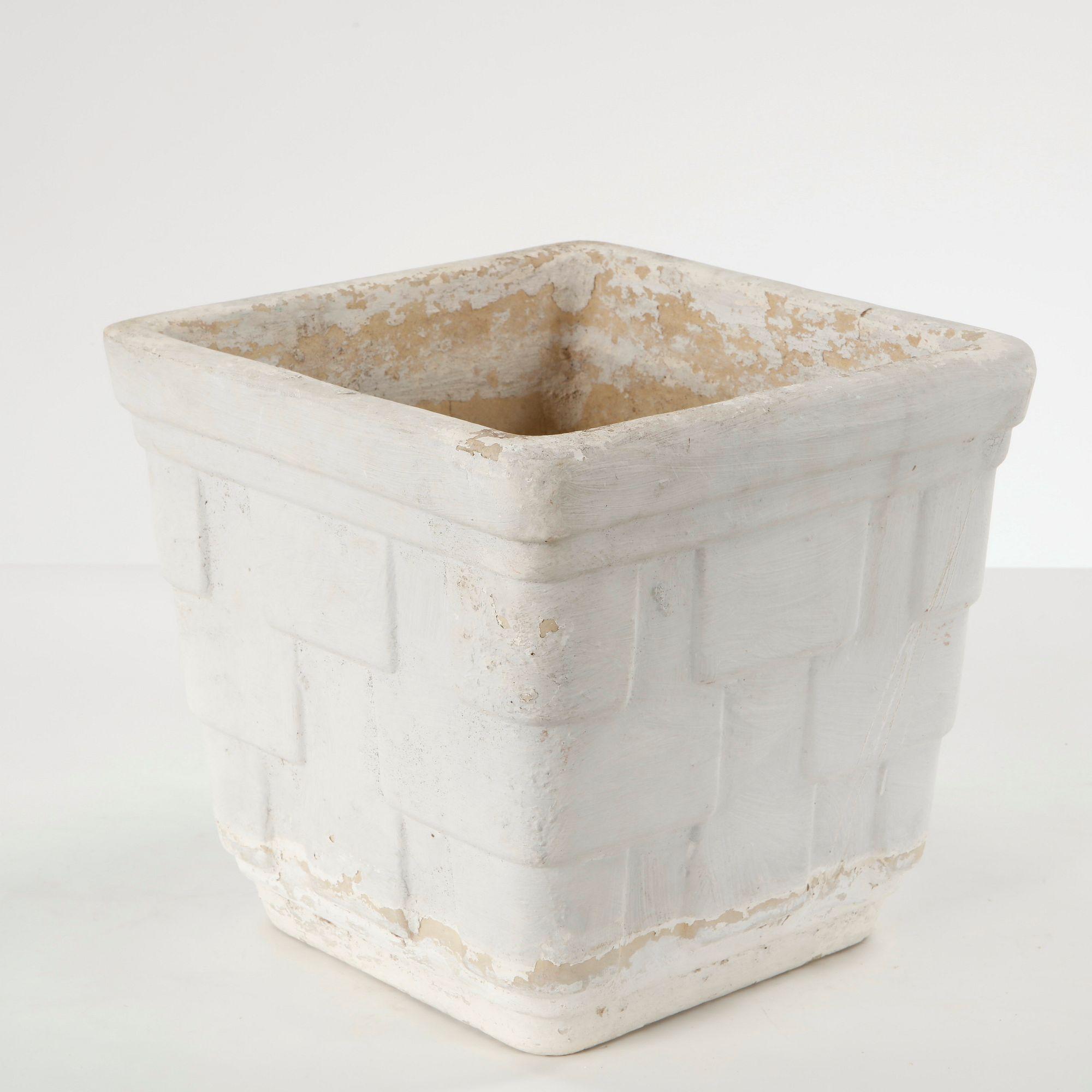Small Square Concrete Planter, 1960s