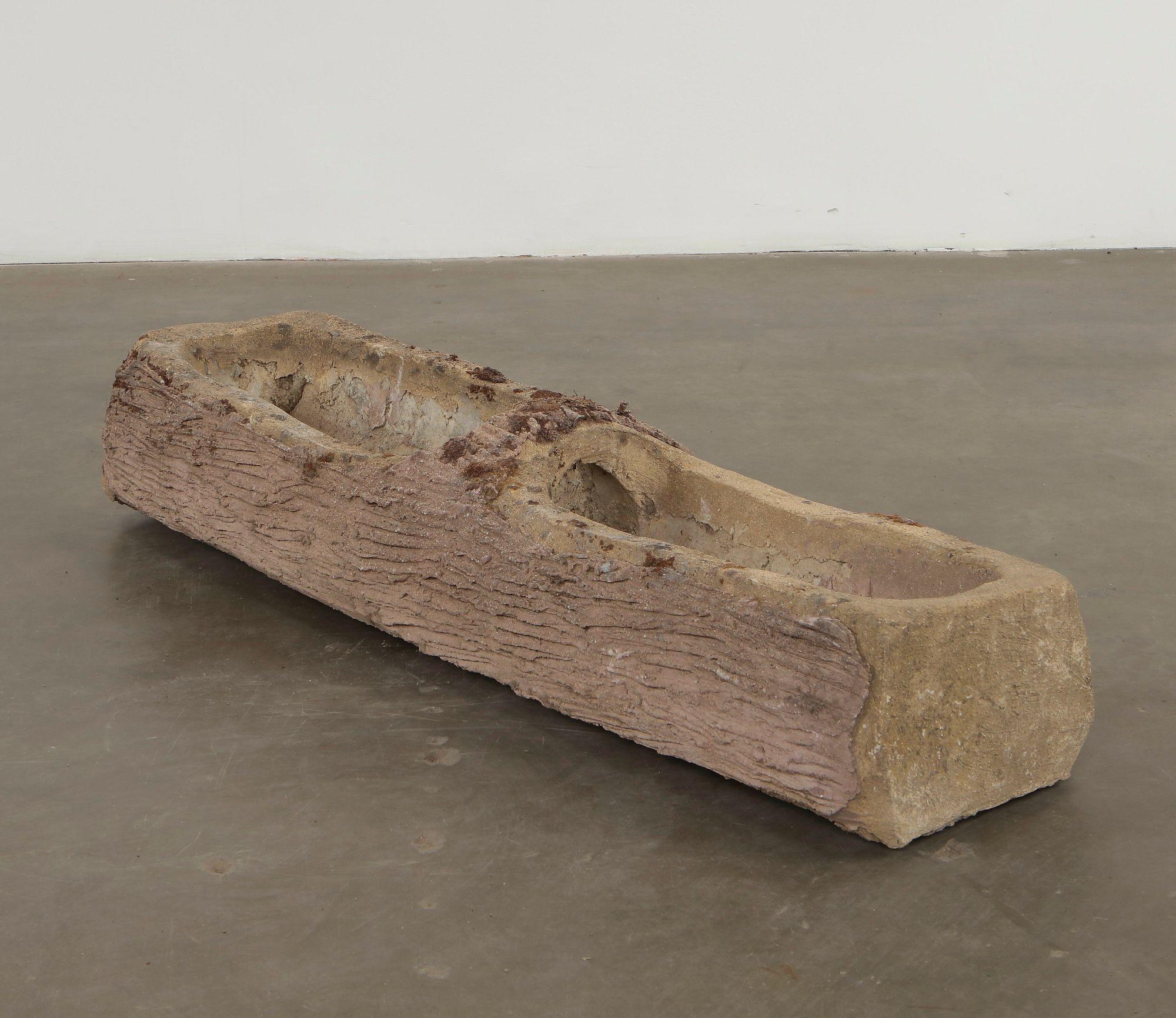 Monumental 5-Foot Faux Bois Planter, 1960s