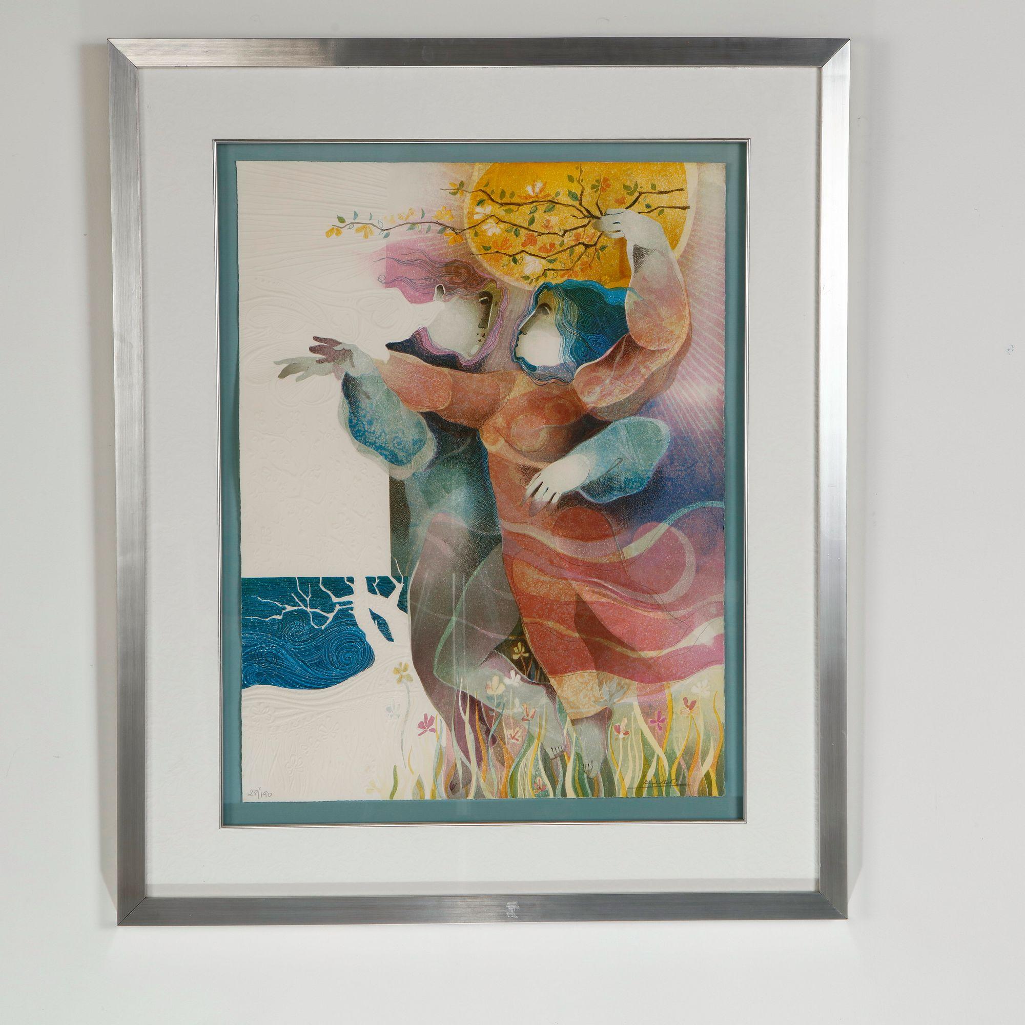 Alvar Sunol, Le Temps de Nos Jours, Midi, Lithograph, Signed and Numbered 28 of 190