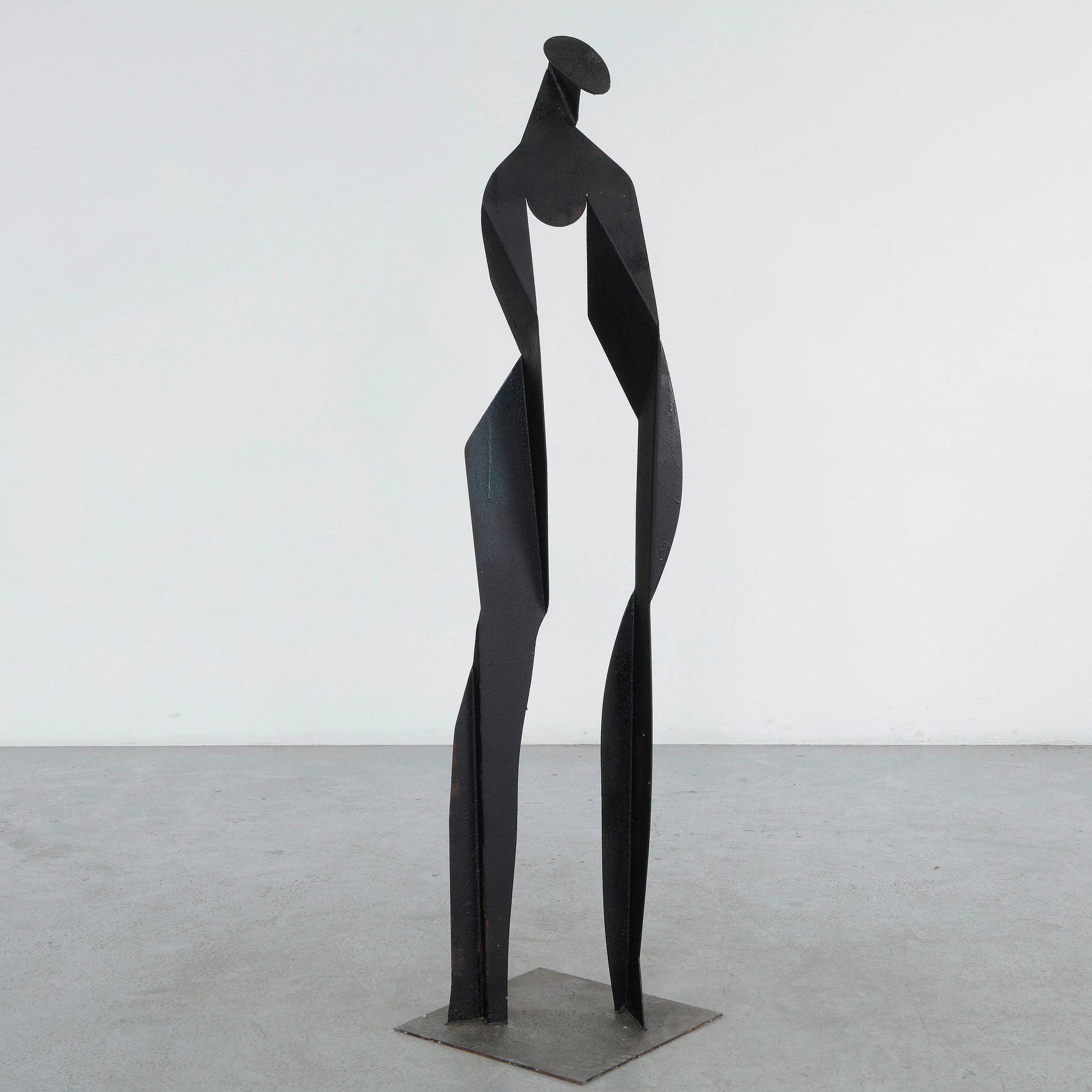Philippe Makhloof, Abstract Metal Sculpture, 1980s
