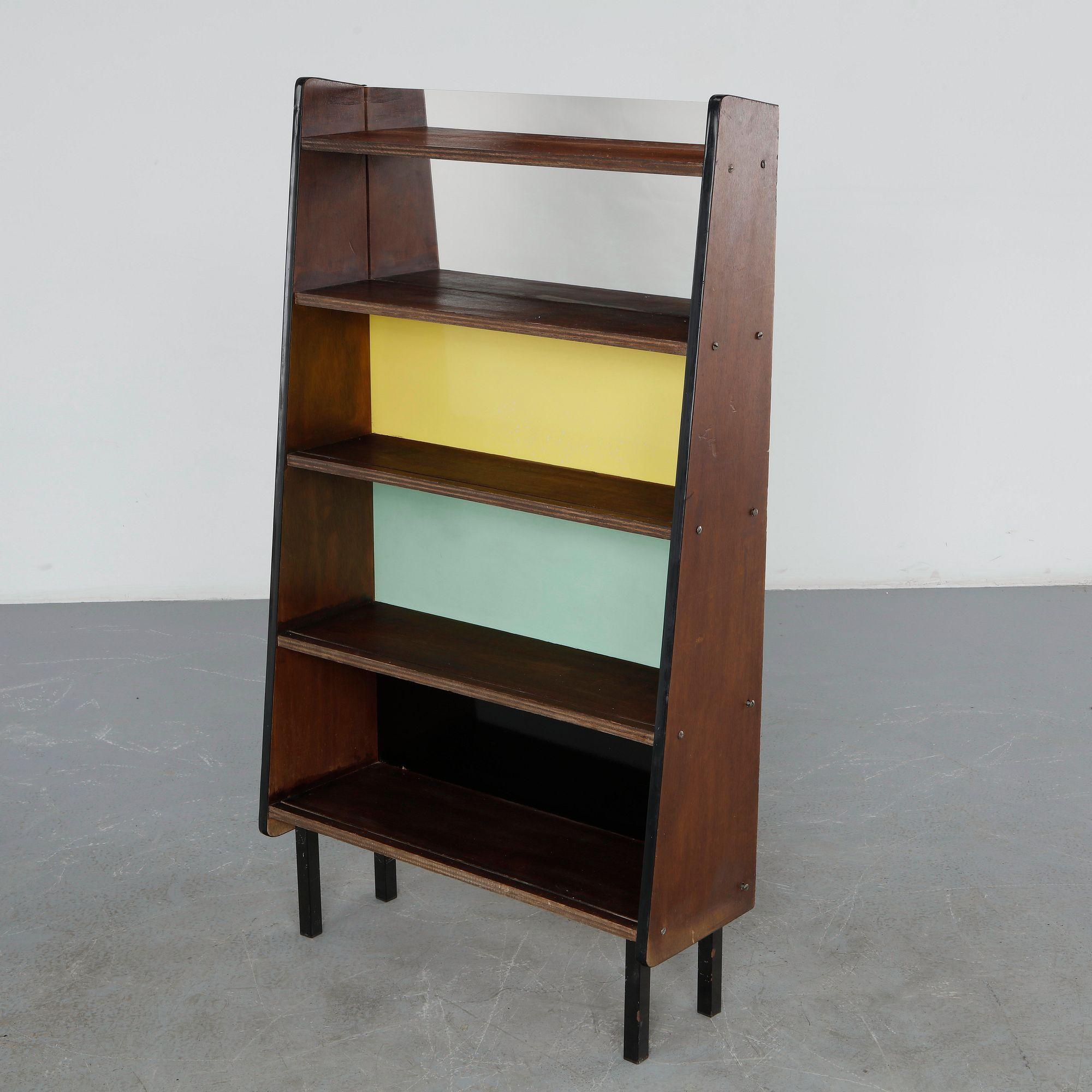 Pierre Guariche, Wood Bookcase, 1950s