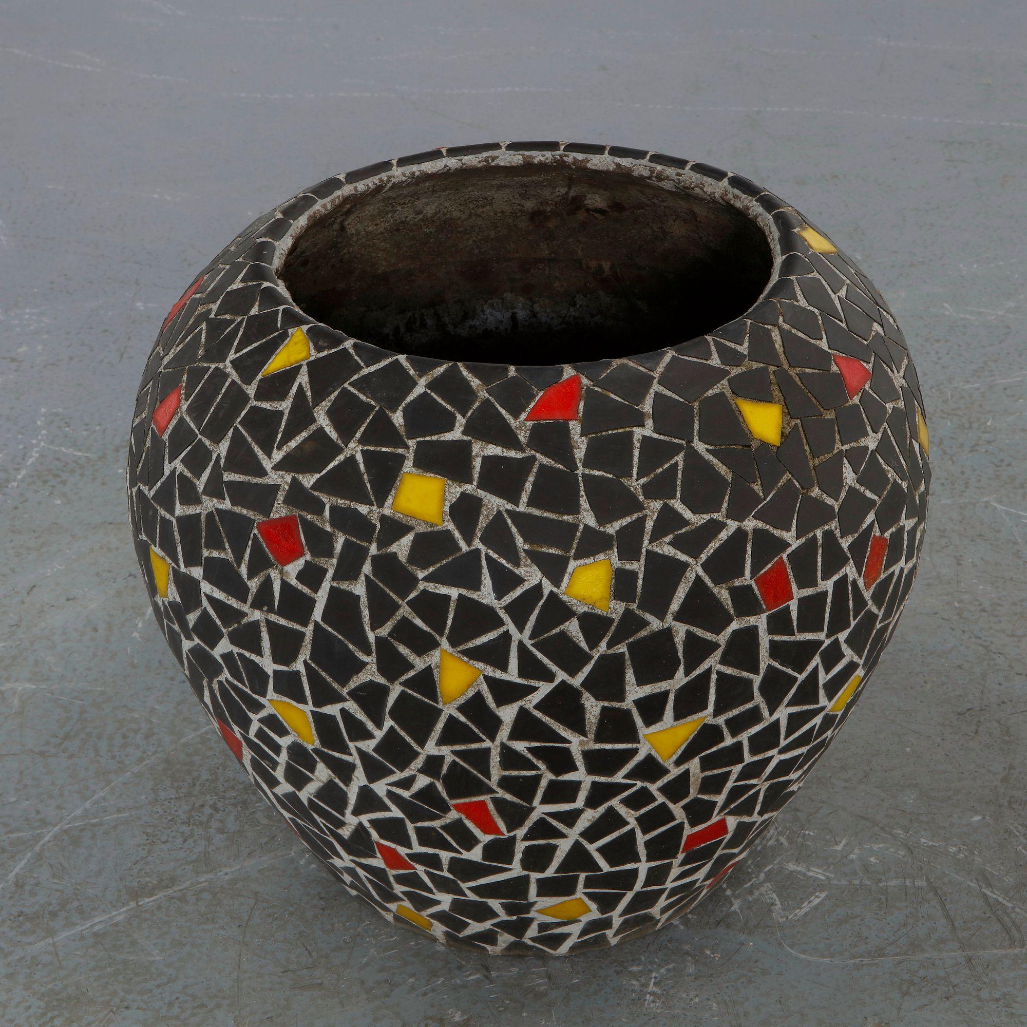 Large Mosaic Tile Planter, 1960s