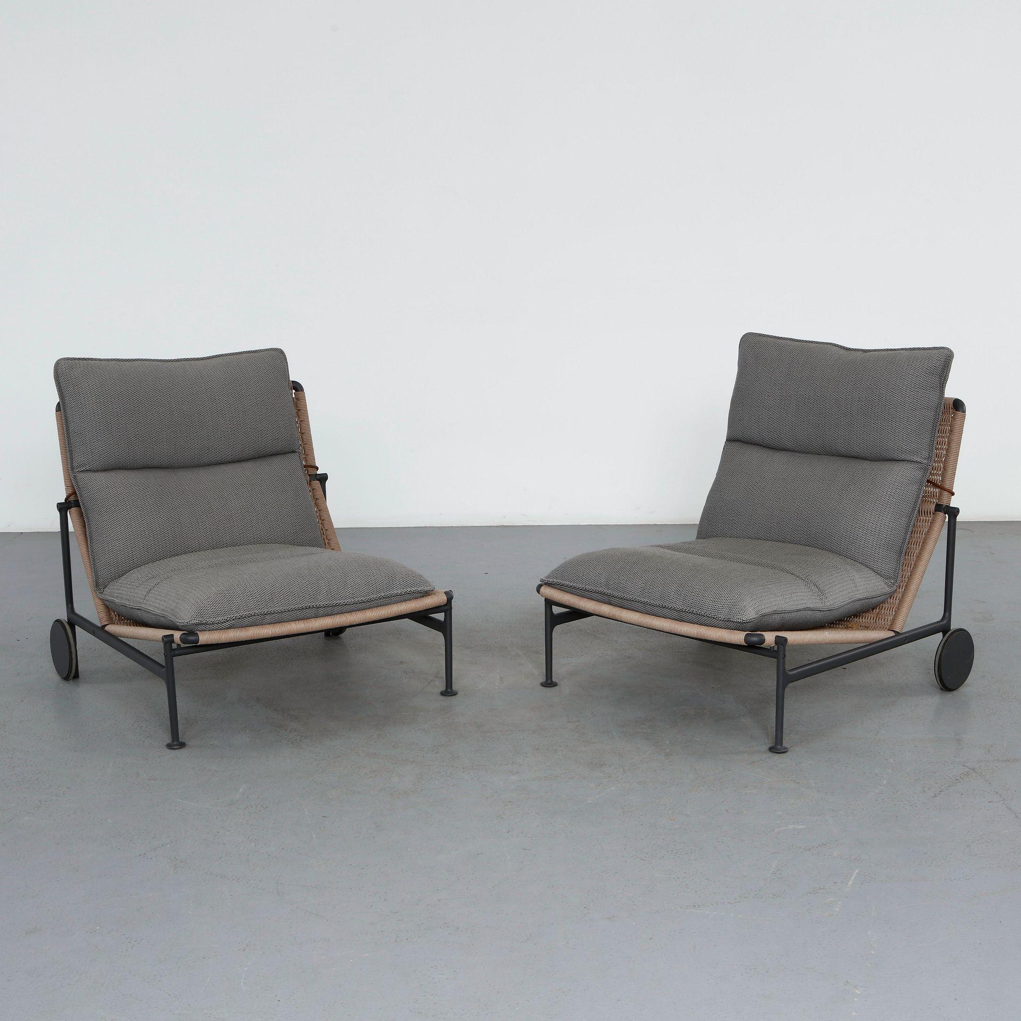 Gloster, Pair of Zenith Lounge Chairs