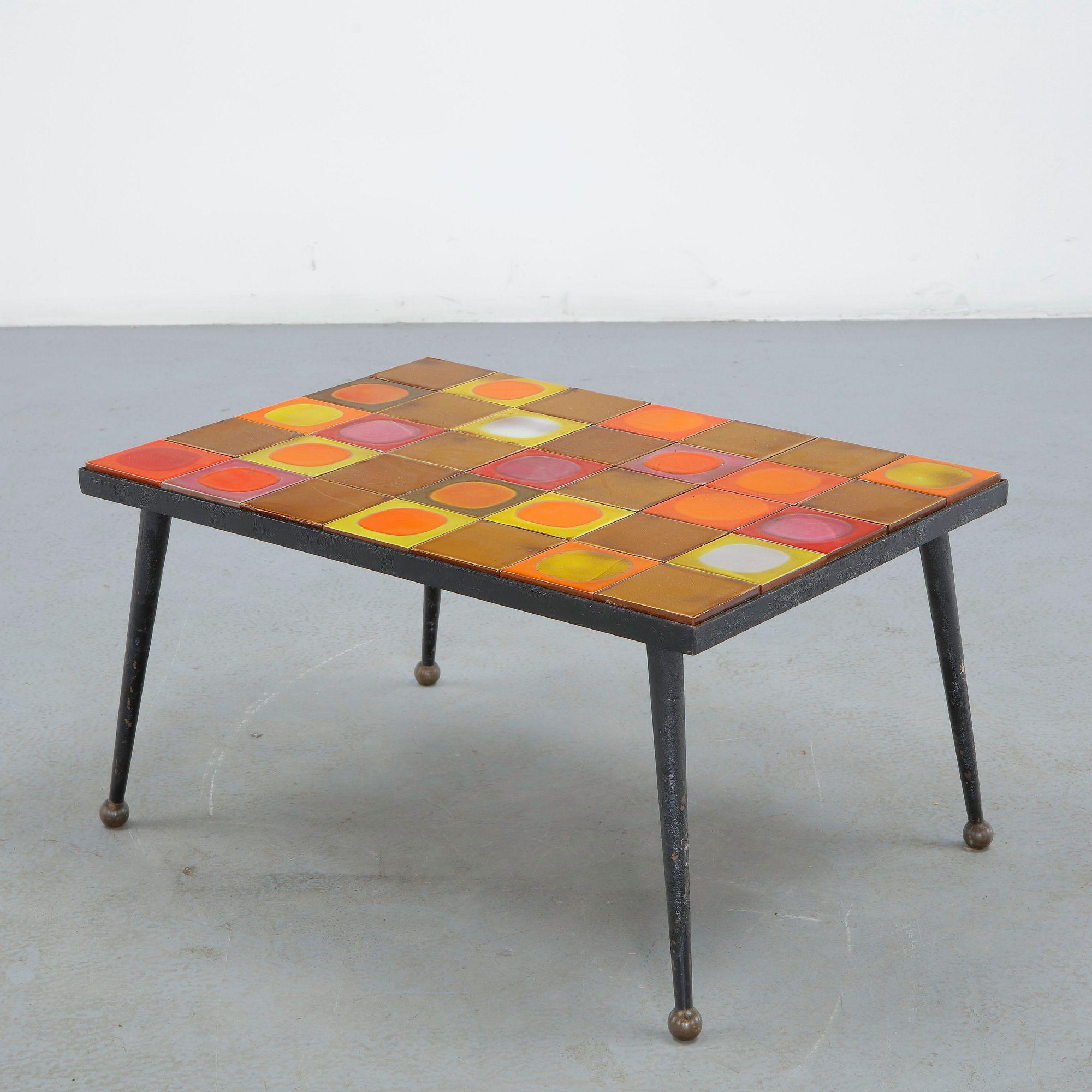 Roger Capron, Planet Ceramic Coffee Table, 1960s