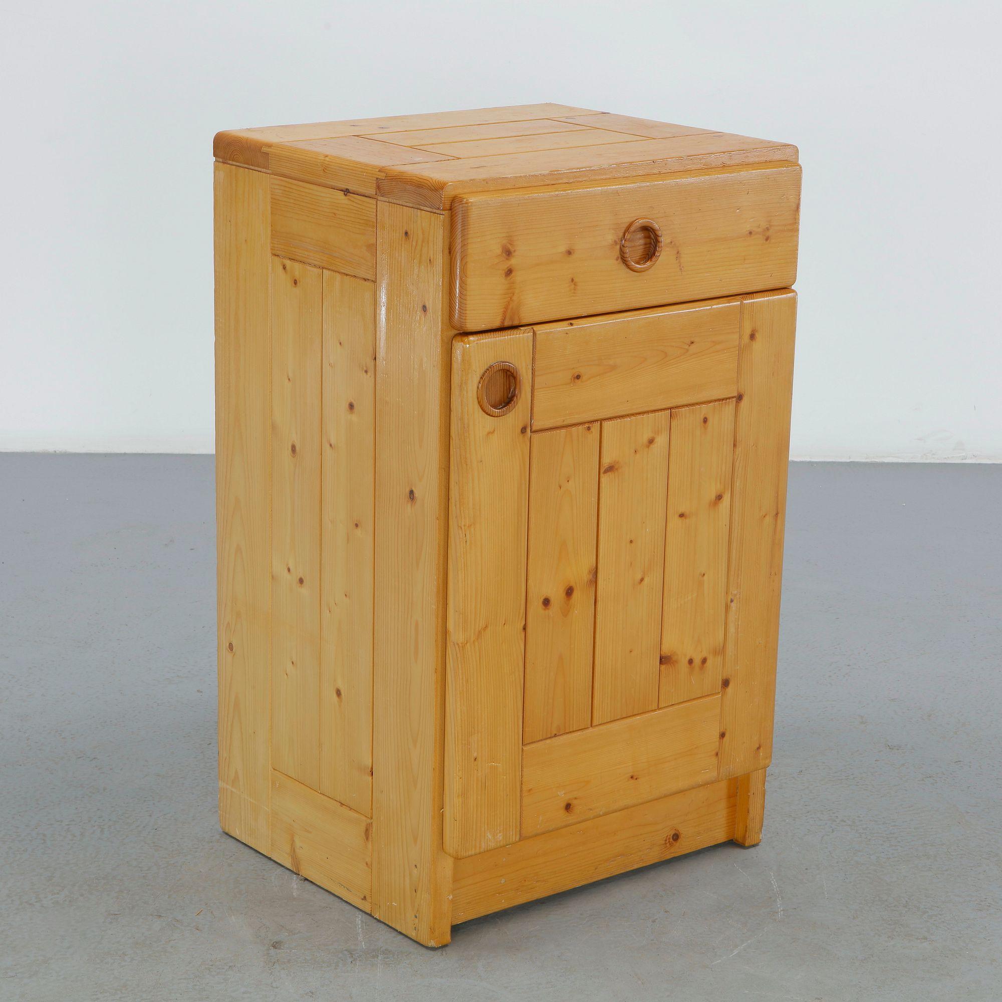 Charlotte Perriand for Les Arcs 1600, Pine Cabinet, 1960s