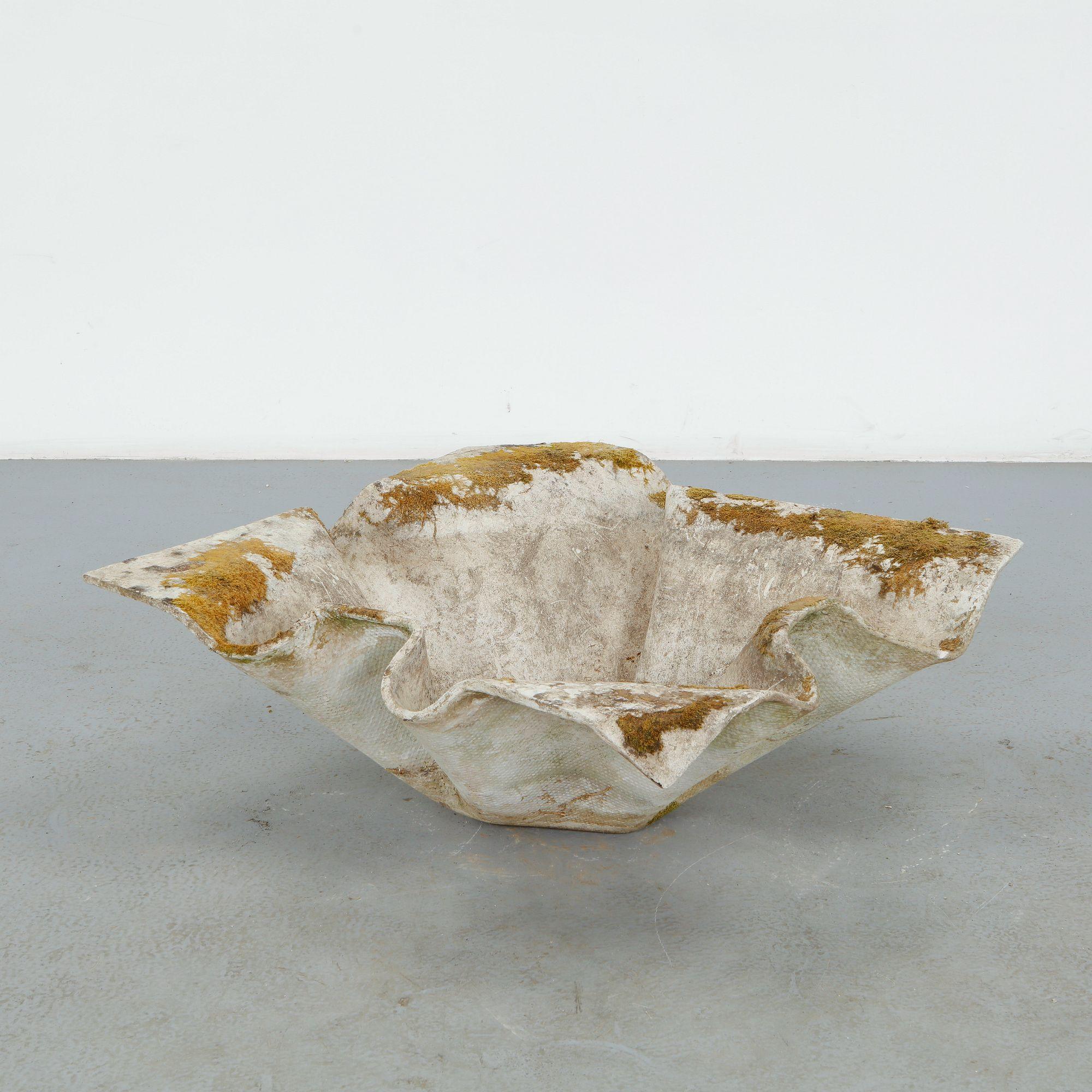 Willy Guhl, Large Elephant Ear Planter, 1960s