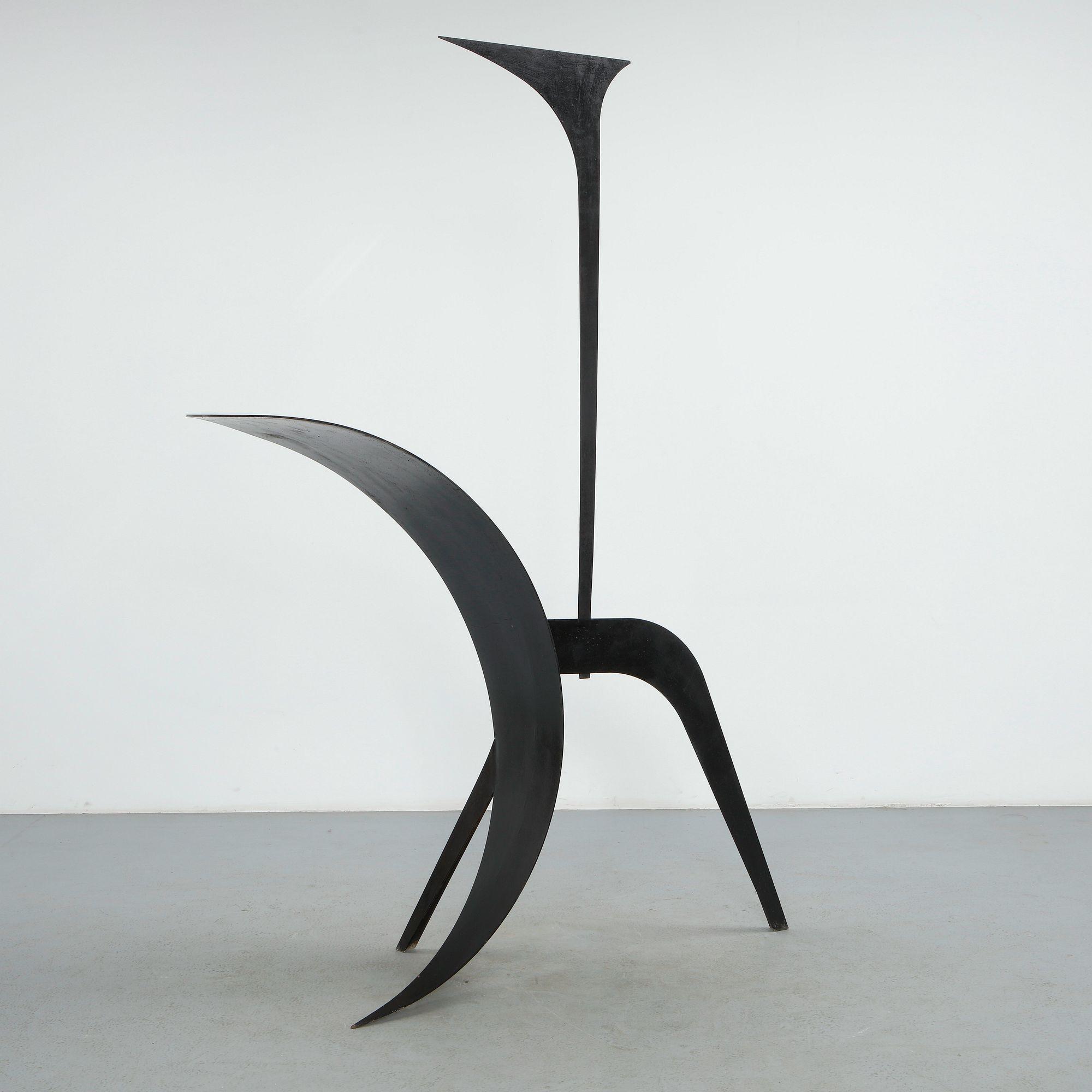 Philippe Makhloof, Abstract Metal Sculpture, 1980s