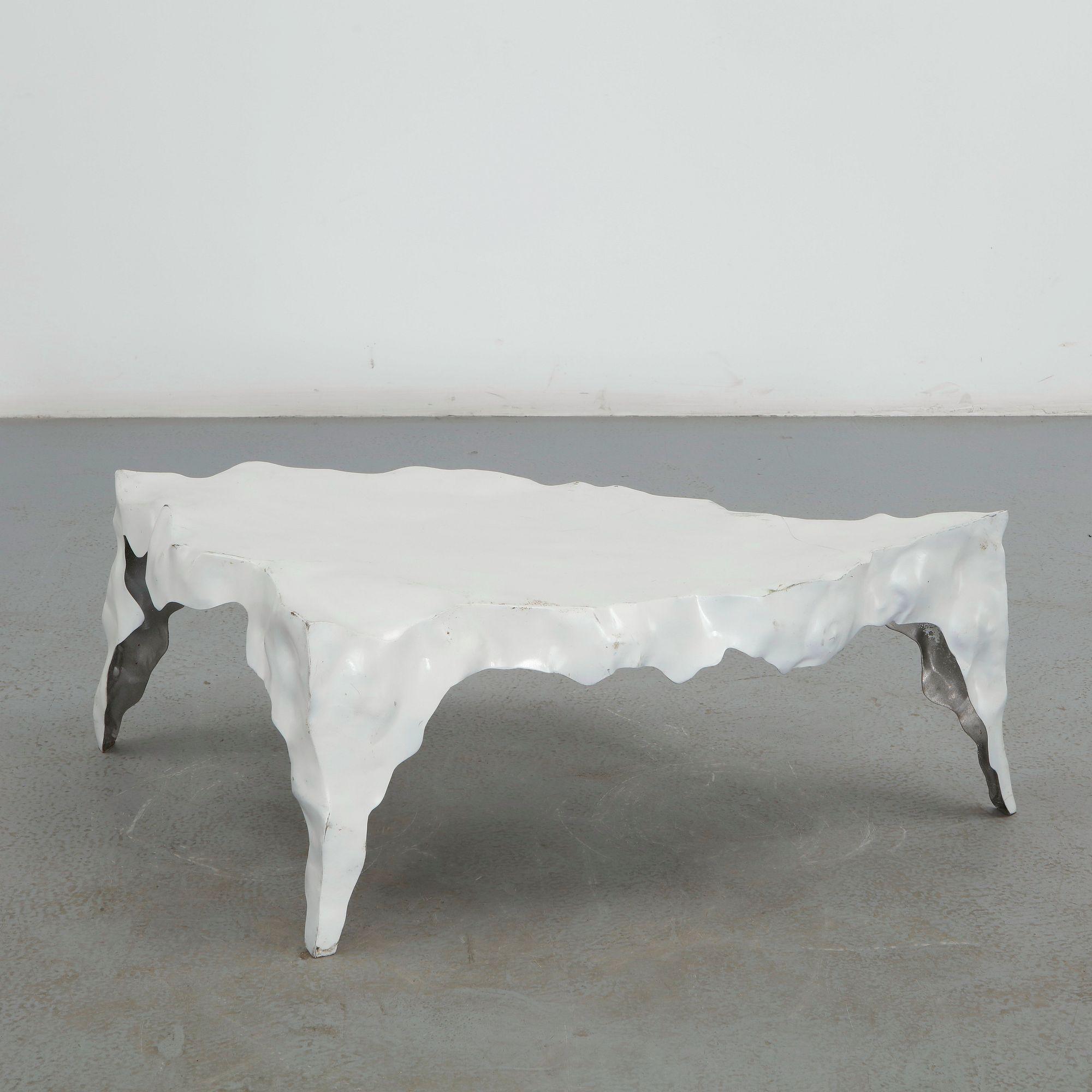 Coquelin, Abstract Metal Coffee Table, 1980s