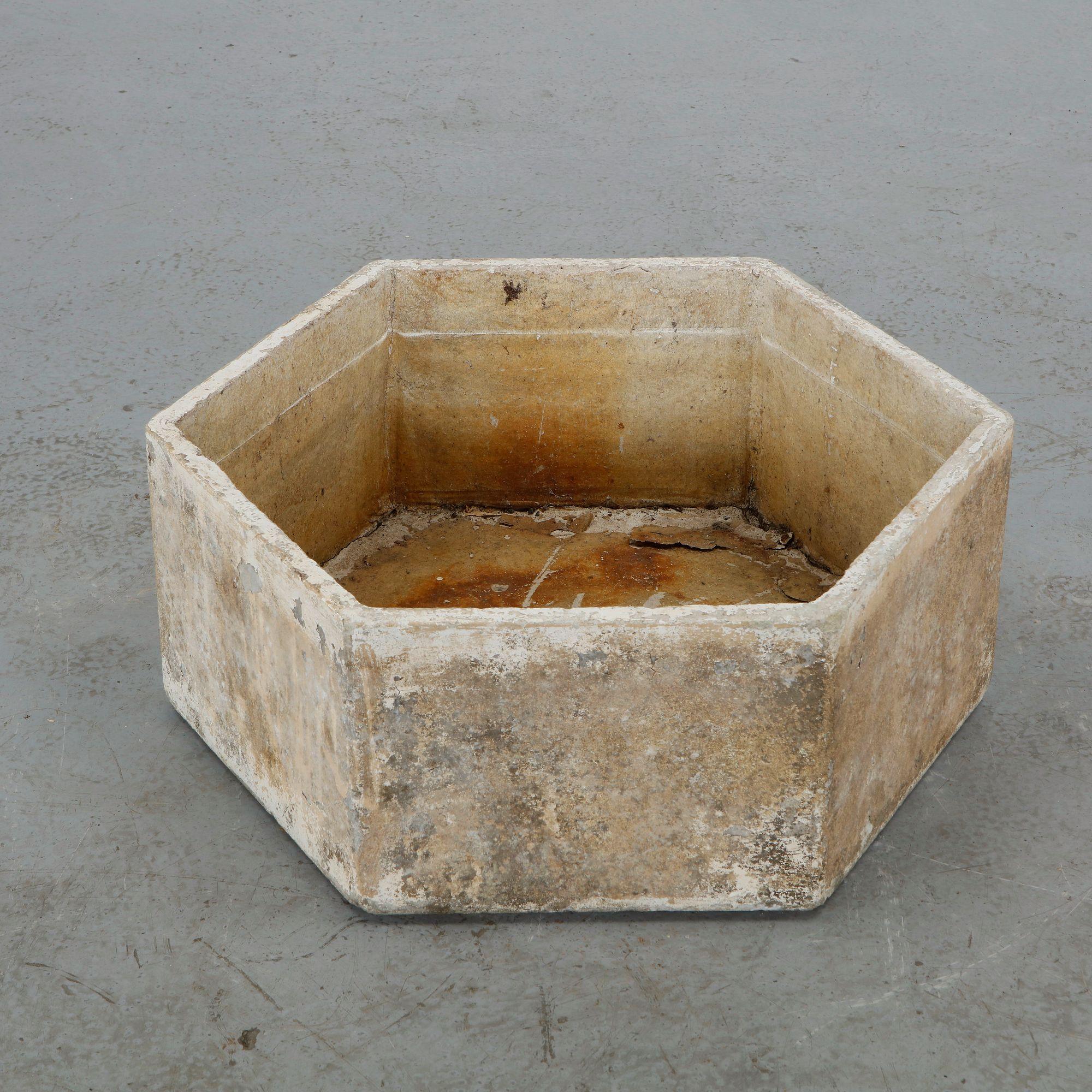 Willy Guhl, Hexagonal Planter, 1960s