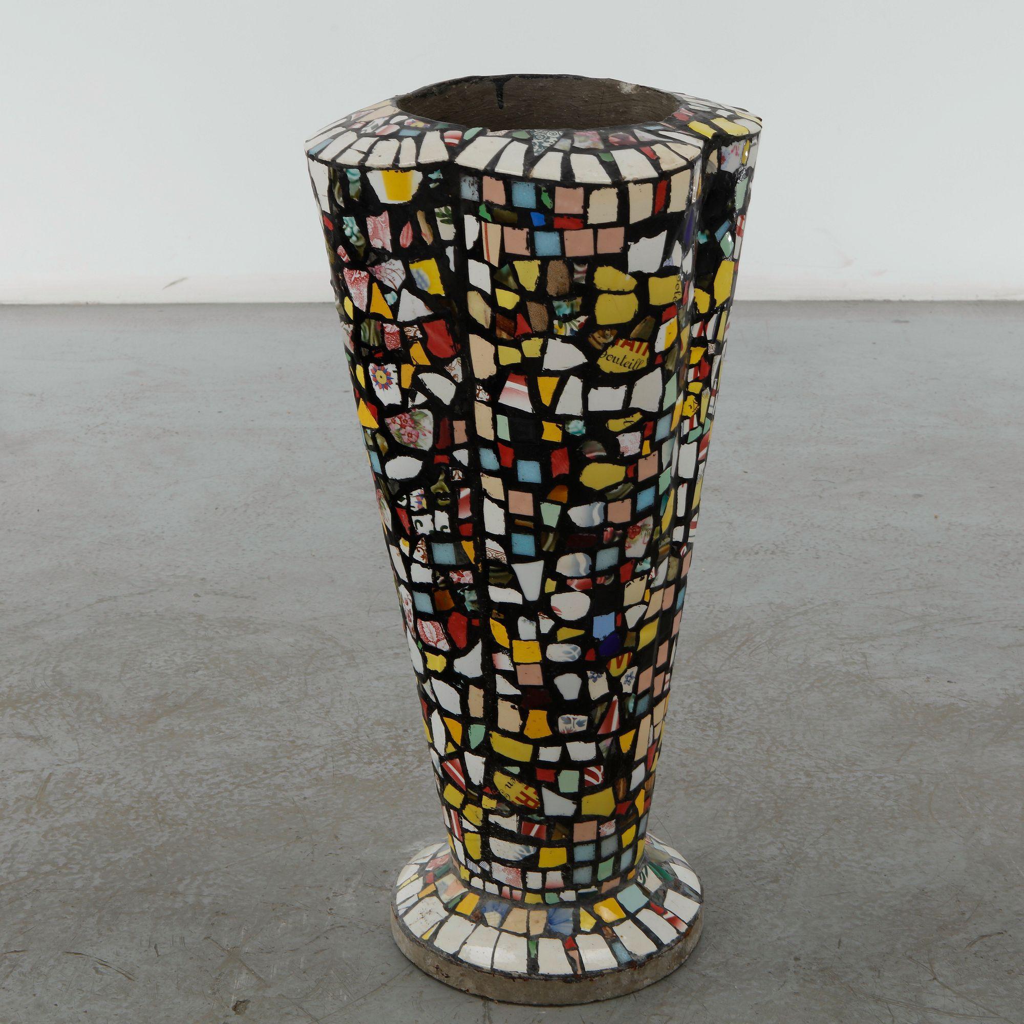 Mosaic Ceramic Planter, 1960s