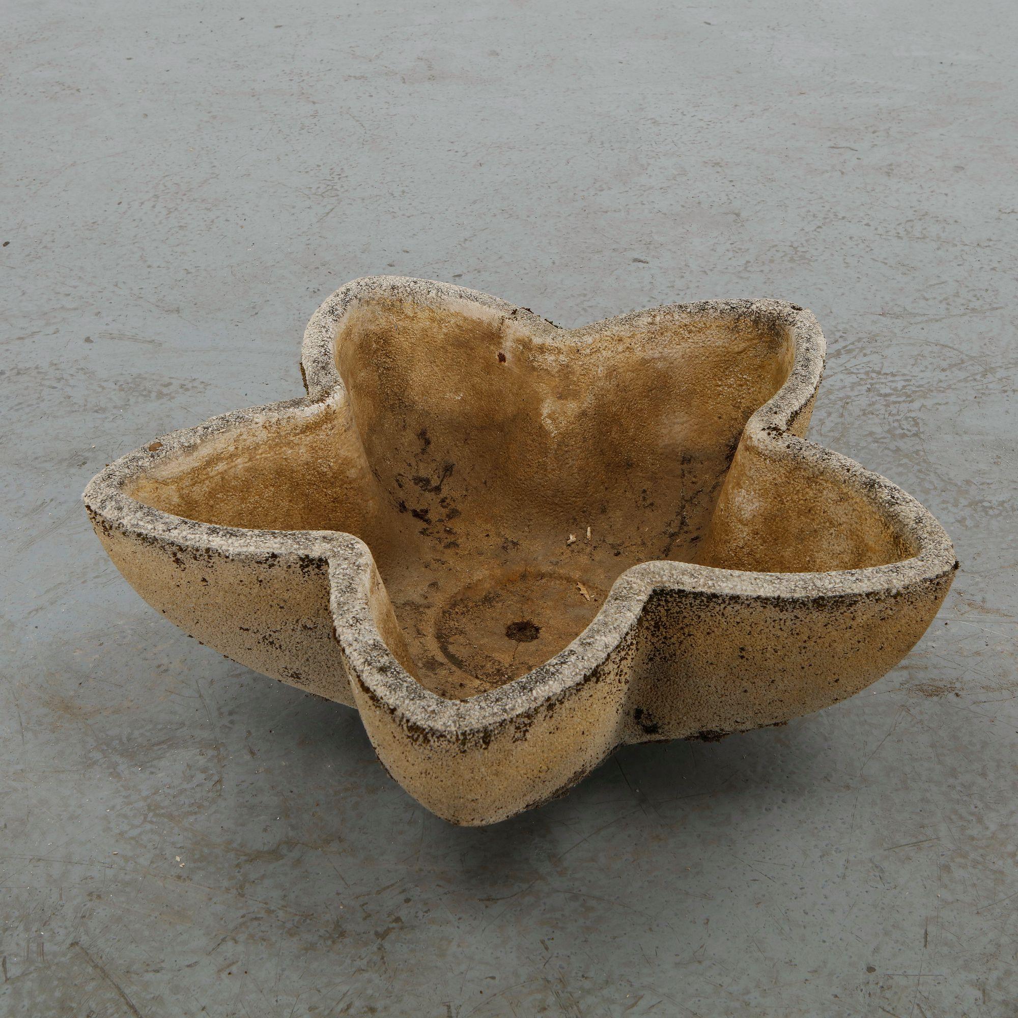 Grandon Fres, Cast Stone Star Planter, 1960s