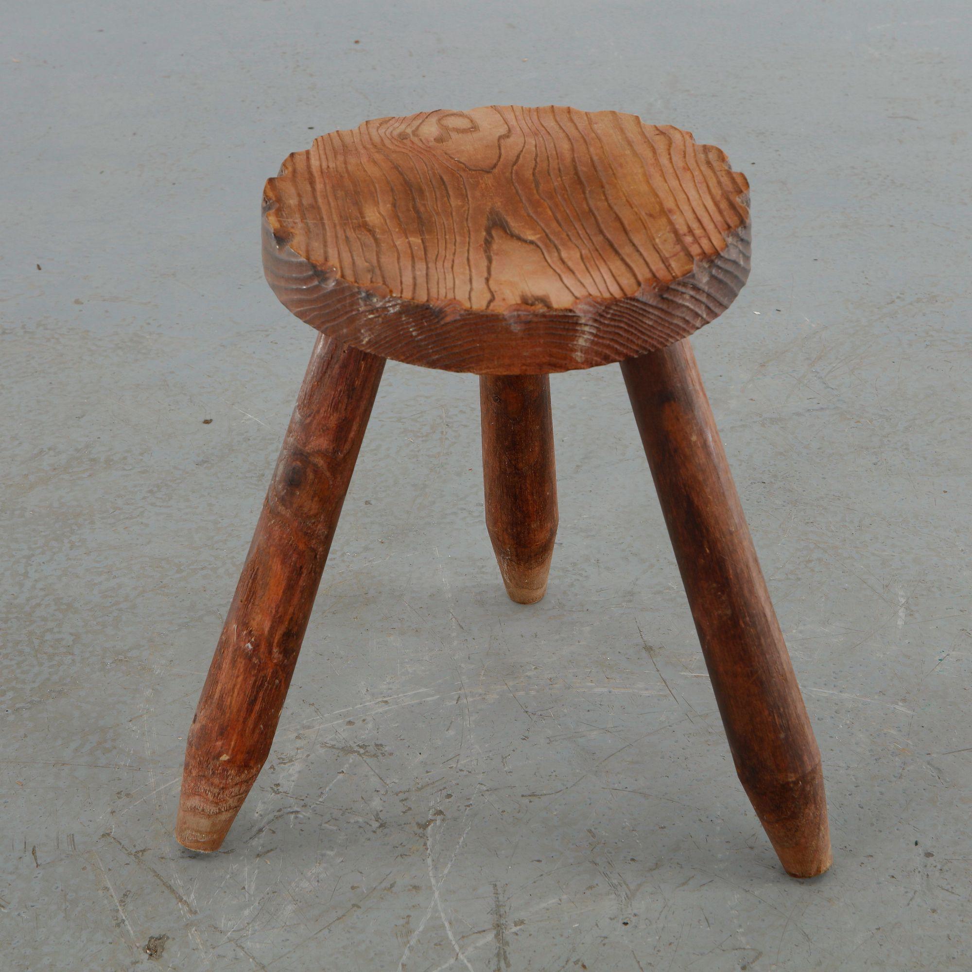 Rustic Tripod Stool, 1960s