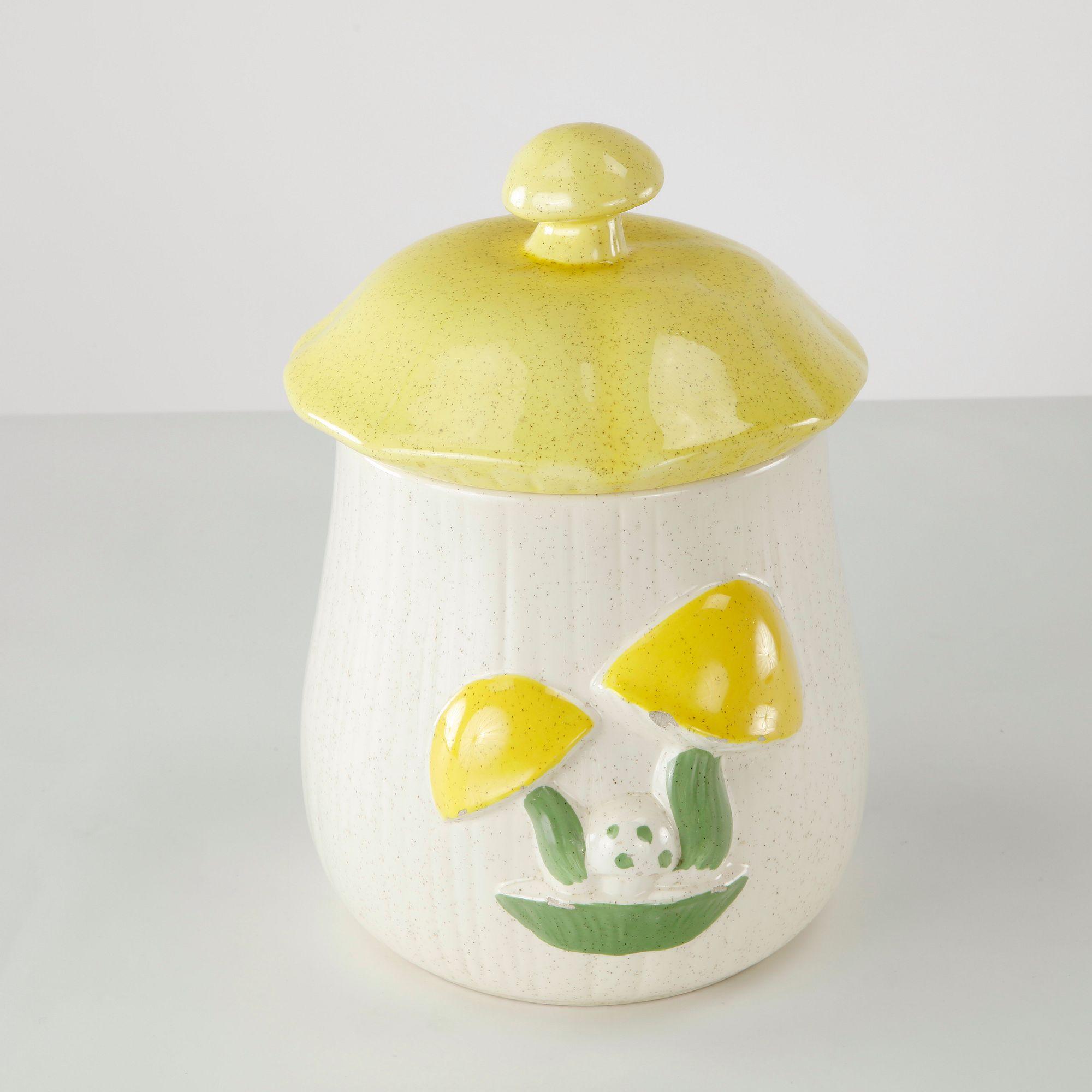 Ceramic Mushroom Canister, 1970s