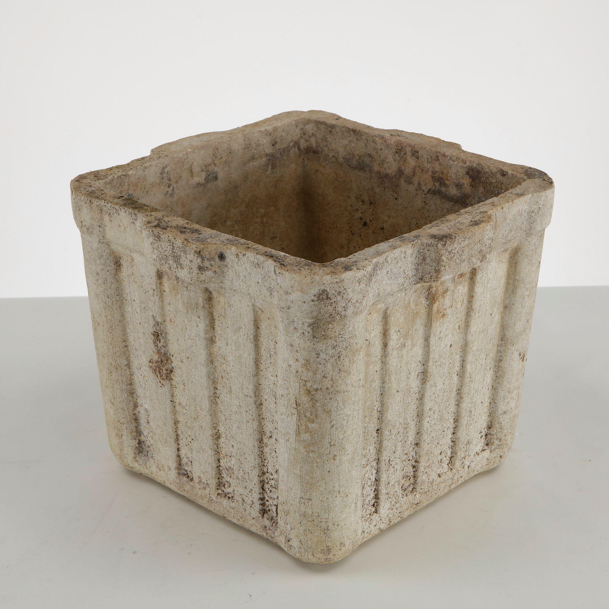 Willy Guhl, Small Square Planter, 1960s