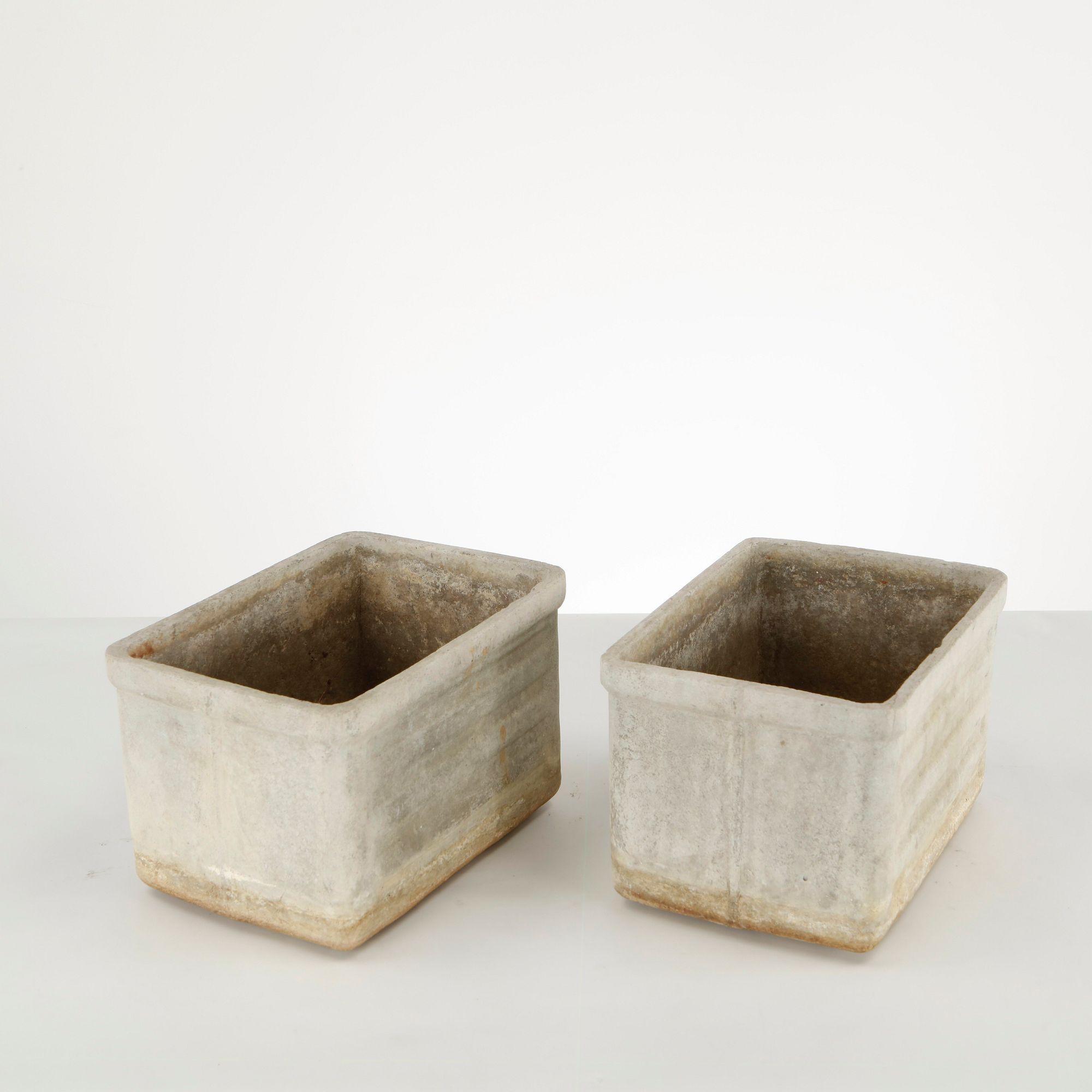 Willy Guhl, Pair of Rectangular Planters, 1960s