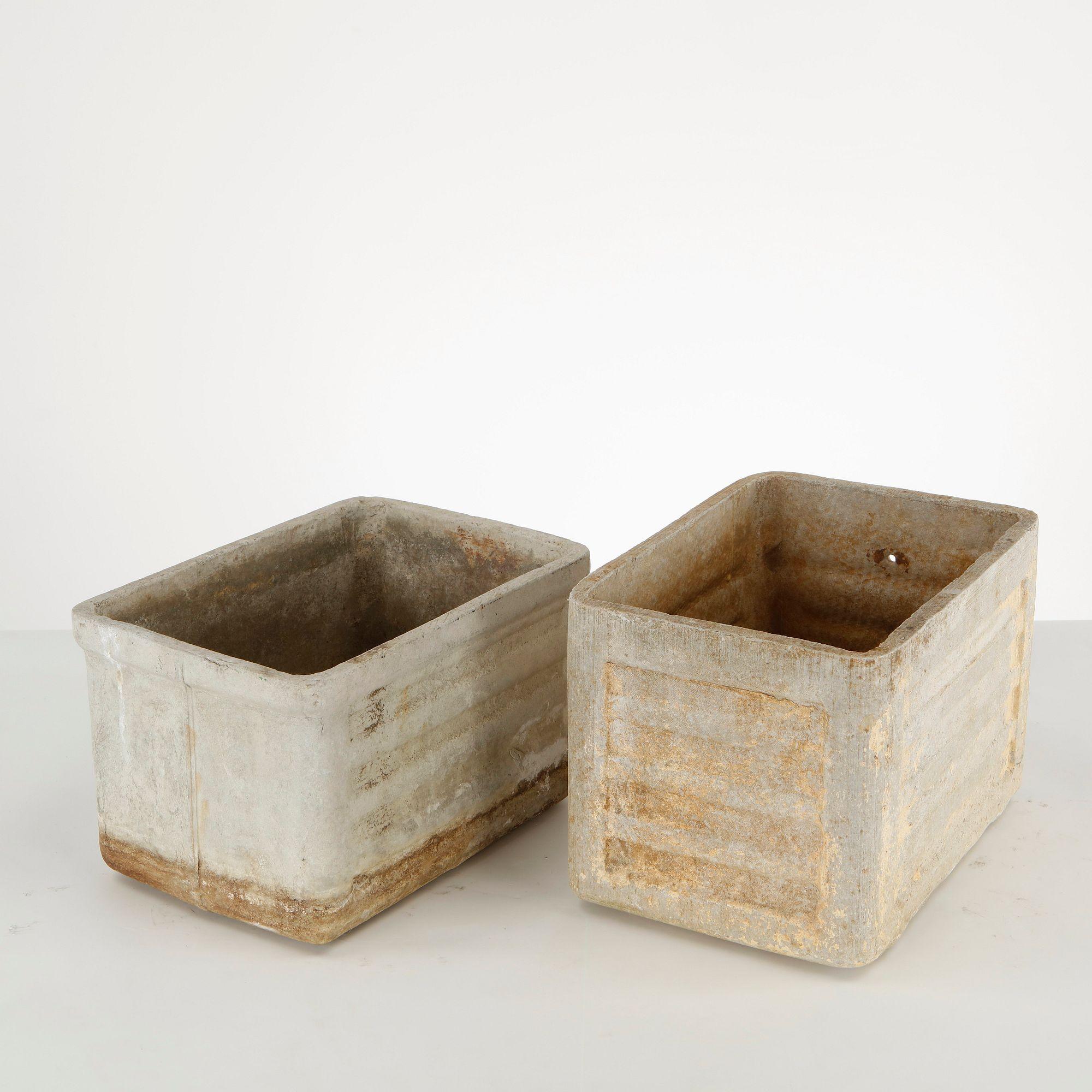 Willy Guhl, Pair of Rectangular Planters, 1960s