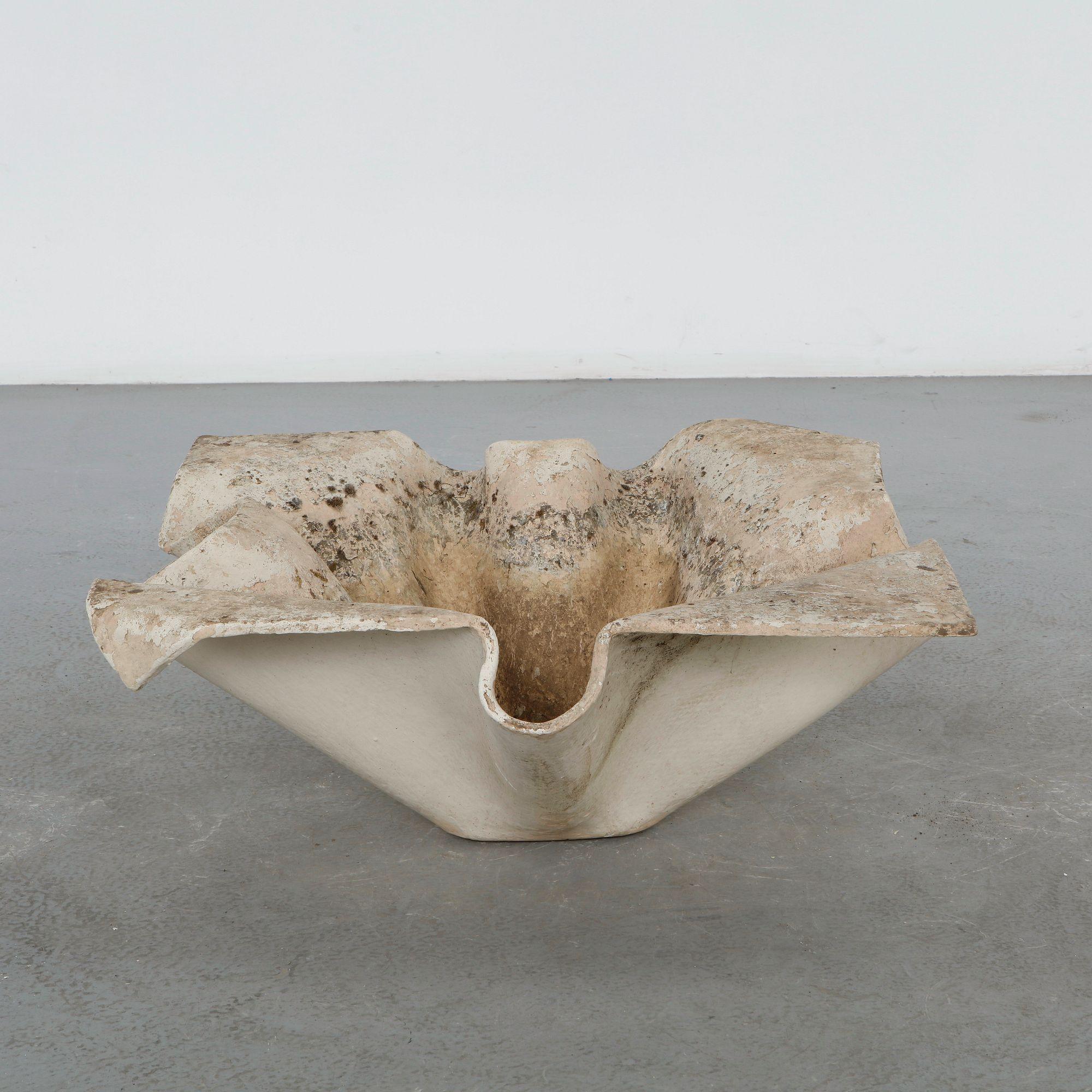 Willy Guhl, Large Elephant Ear Planter, 1960s