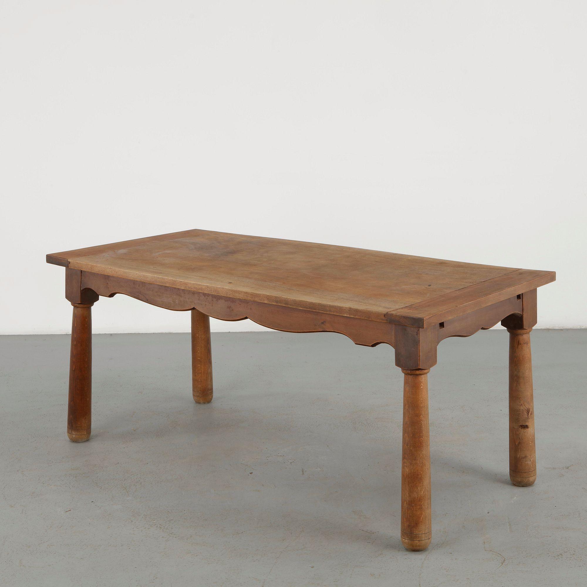 Italian Wood Farm Table, 19th Century