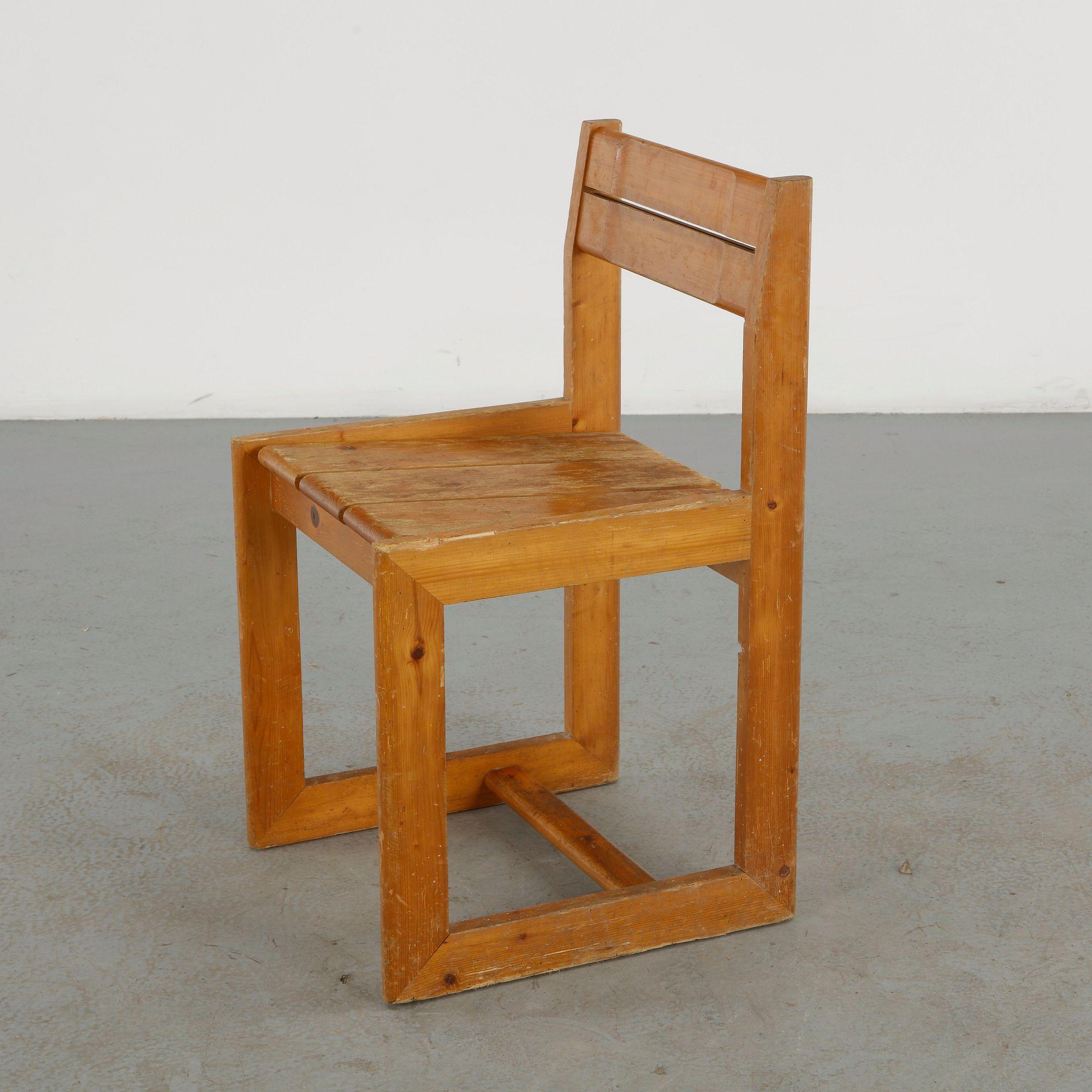 Andre Sornay, Pine Chair, 1960s
