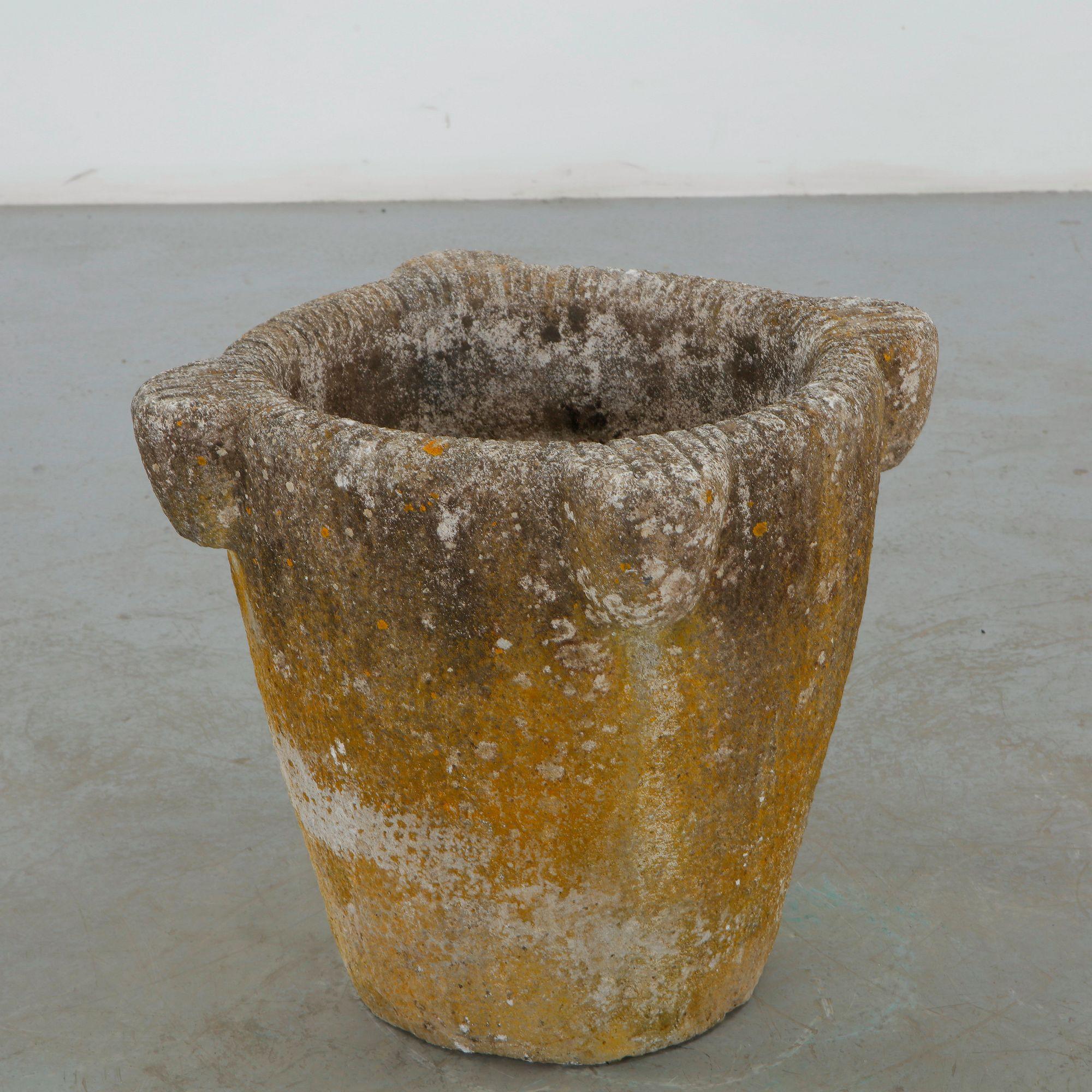 Large Stone Urn Planter, 1960s