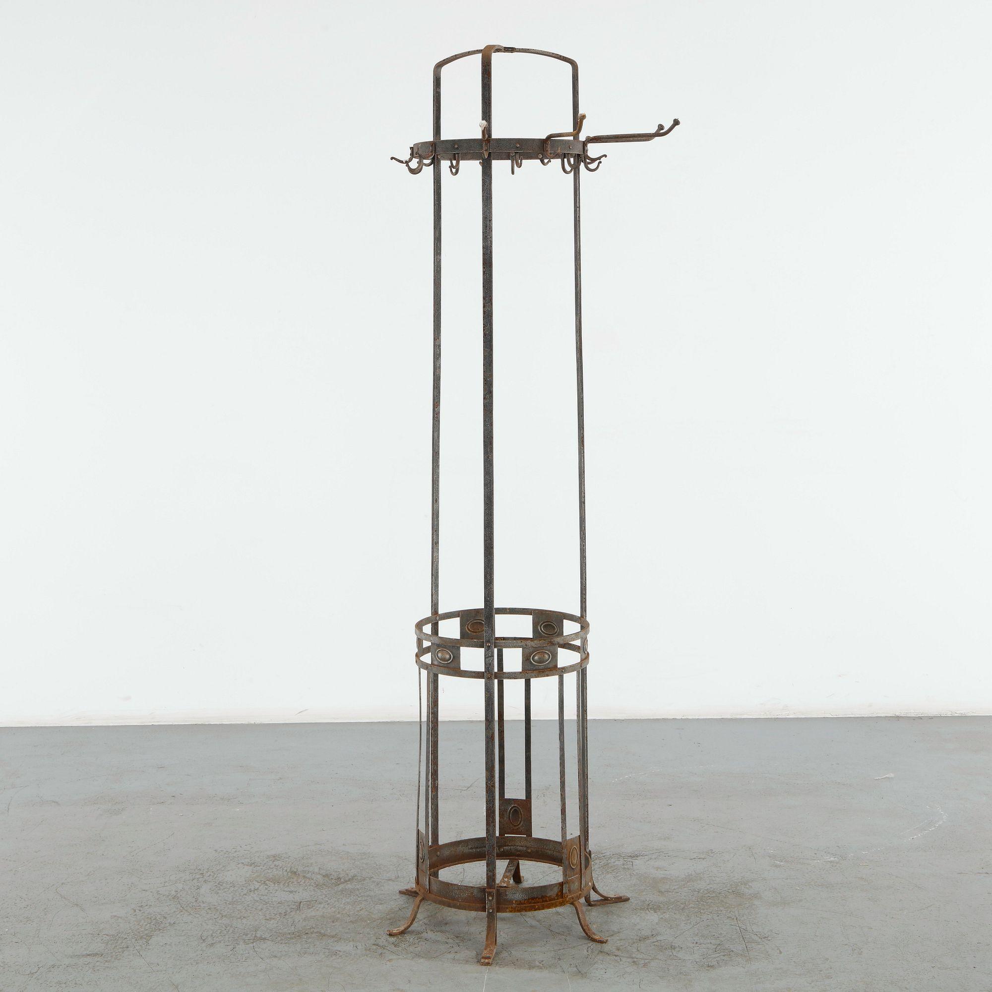 Iron Outdoor Coat Rack, 1960s