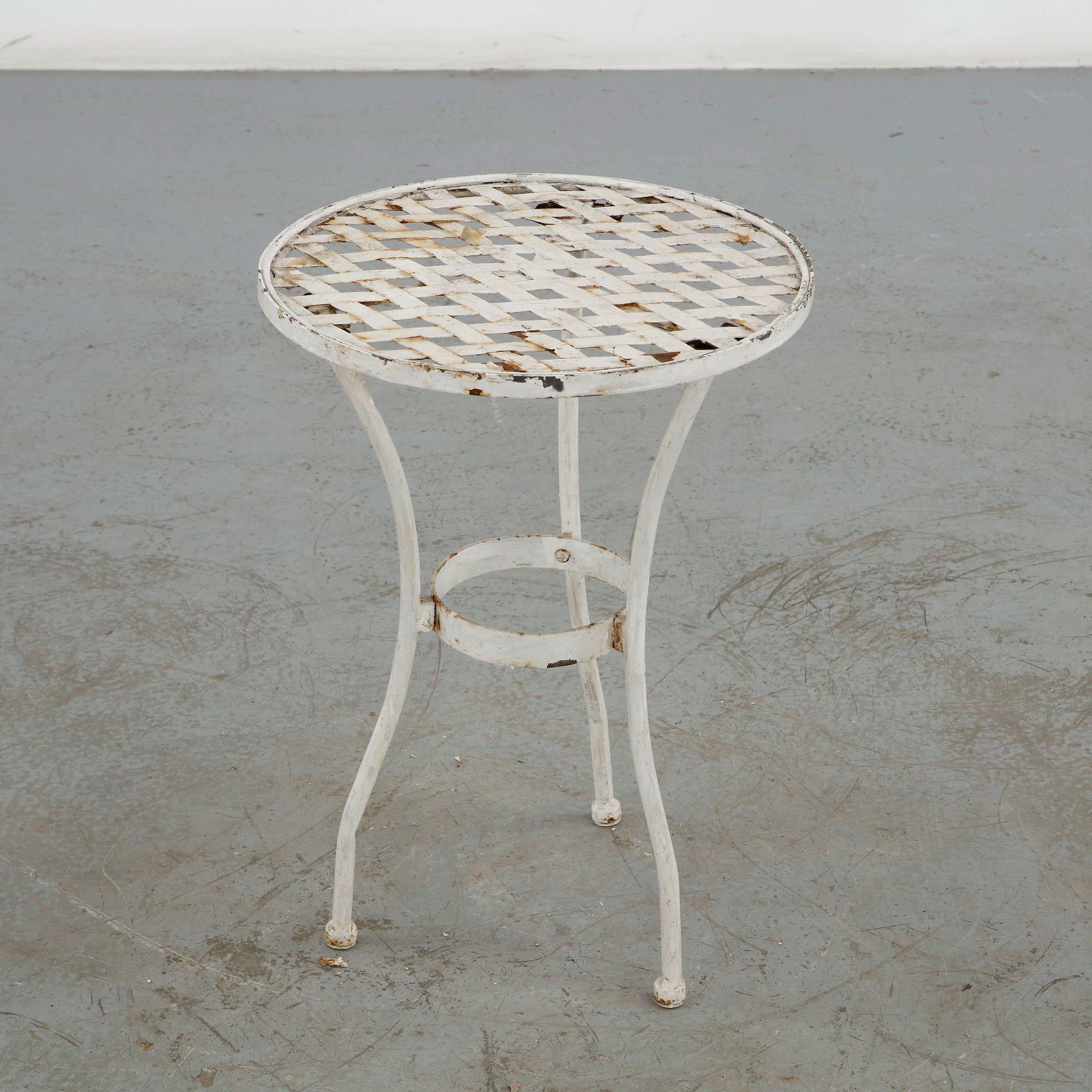 Small Wrought Iron Garden Table, 1960s