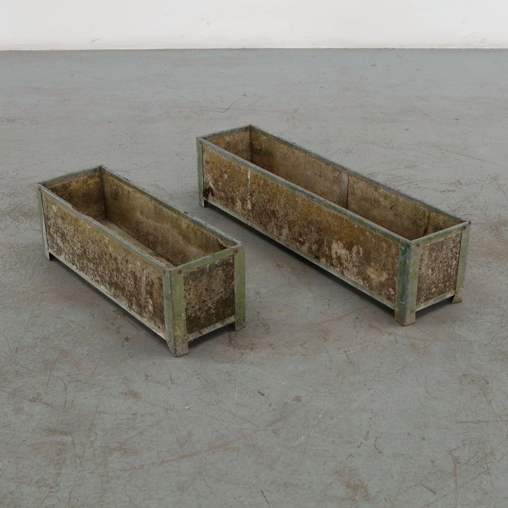 Willy Guhl, Pair of Rectangular Planters, 1960s