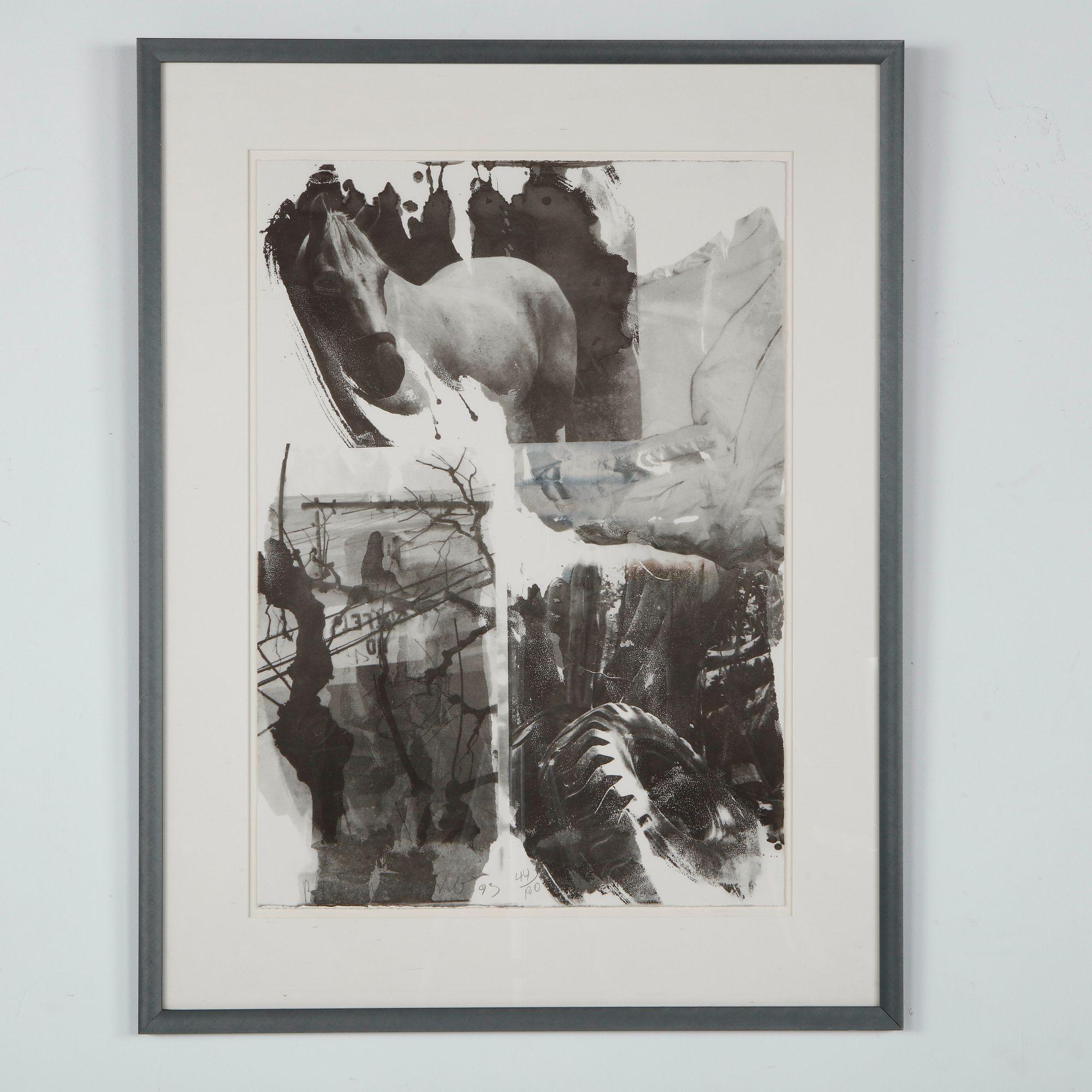 Robert Rauschenberg, Horse Silk, Signed, Numbered 44/100