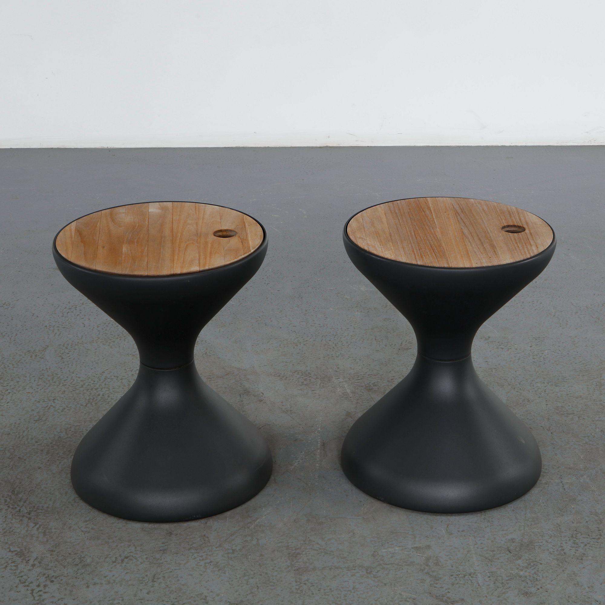 Gloster, Pair of Bell Side Tables