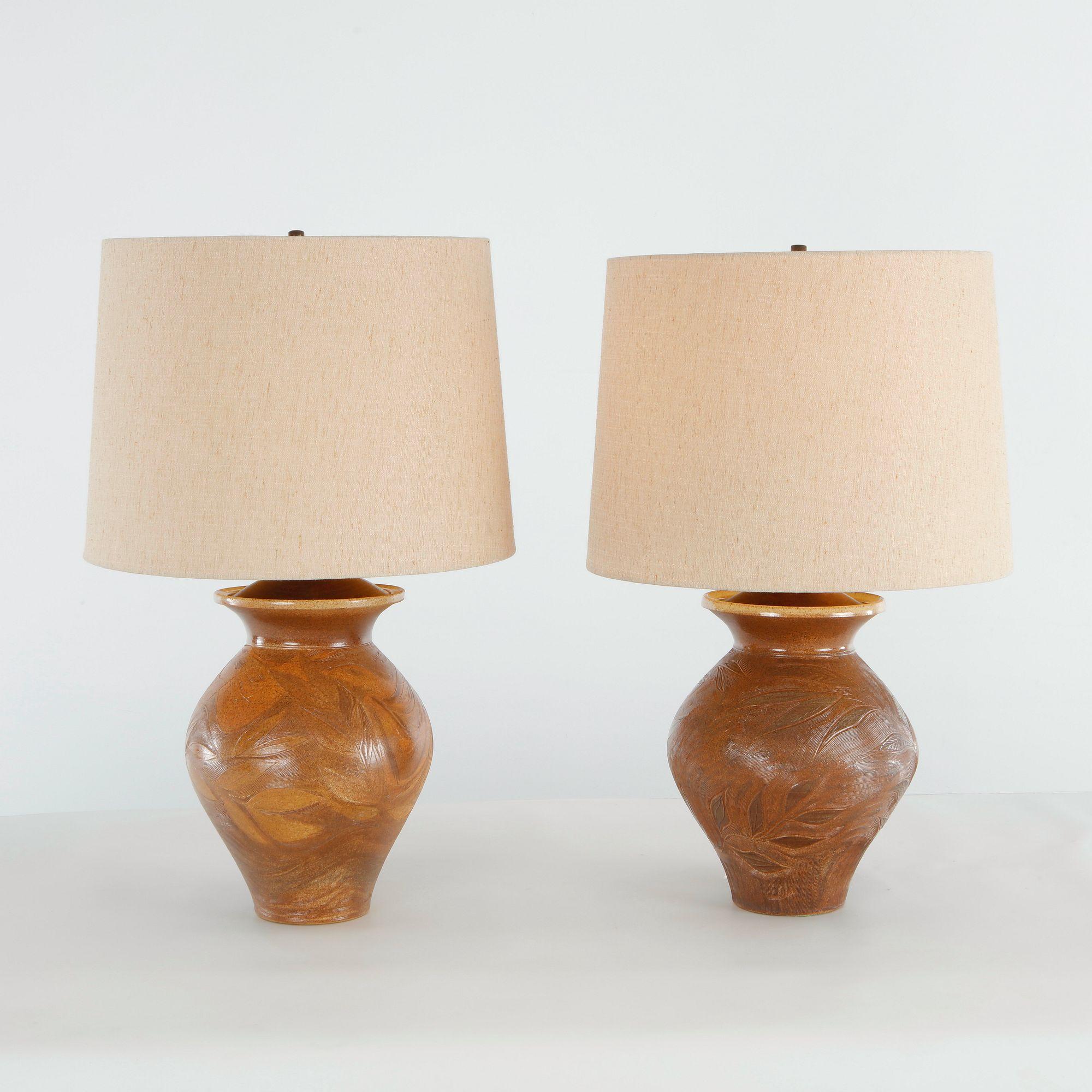 Pair of Mid-Century Ceramic Table Lamps, 1960s