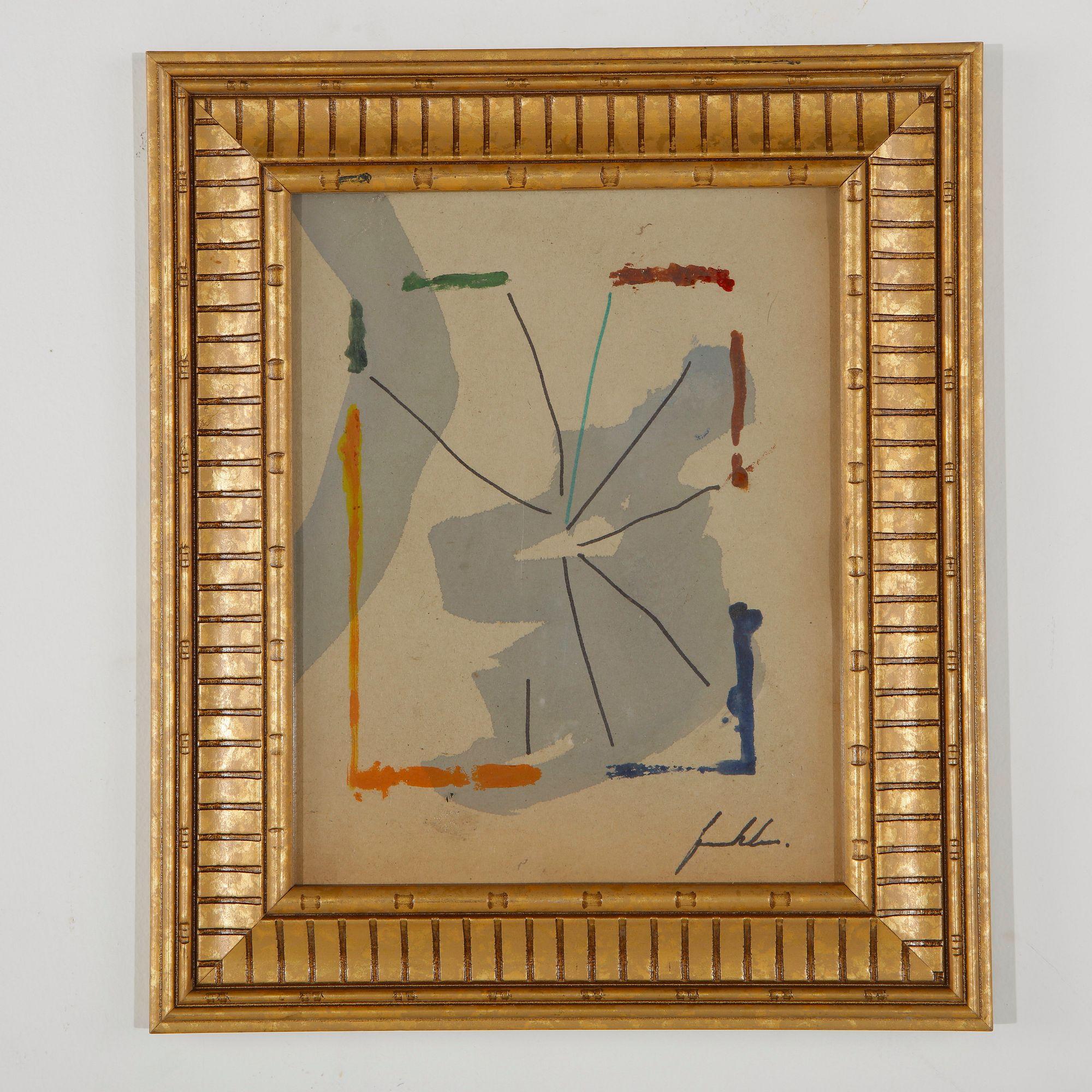Abstract Watercolor on Paper, in the style of Helen Frankenthaler
