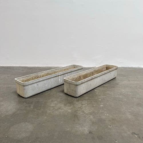 Pair of Willy Guhl Trough Planters, Switzerland circa 1960