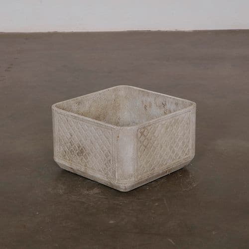 Small Square Willy Guhl Planter, 1960s