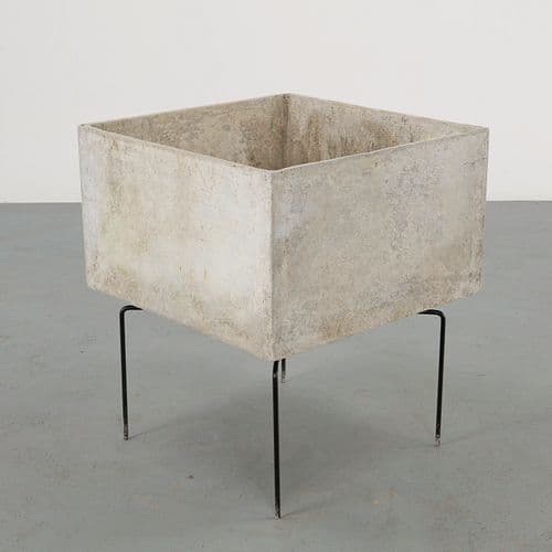 Willy Guhl, Large Square Planter on Stand, 1960s