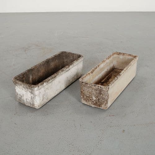 Willy Guhl, Pair of Rectangular Planters, 1960s