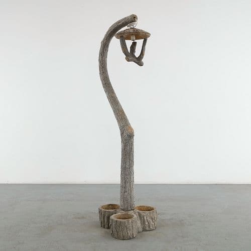 Faux Bois Sculptural Garden Lantern — sold at Circa