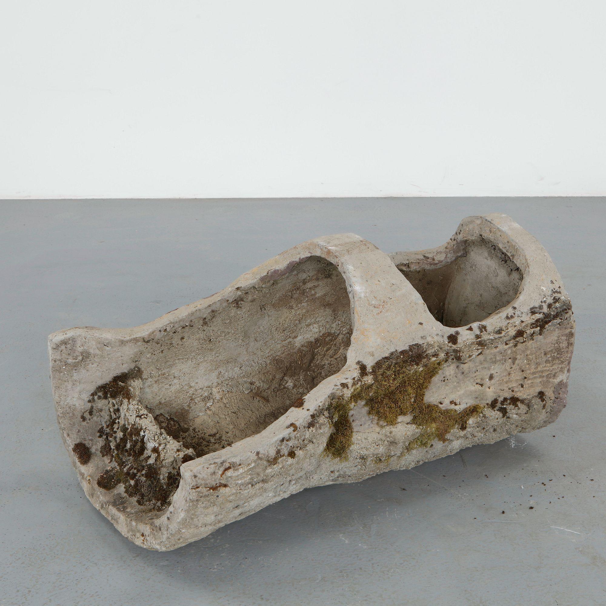 Monumental Faux Bois Log Planter, 1960s