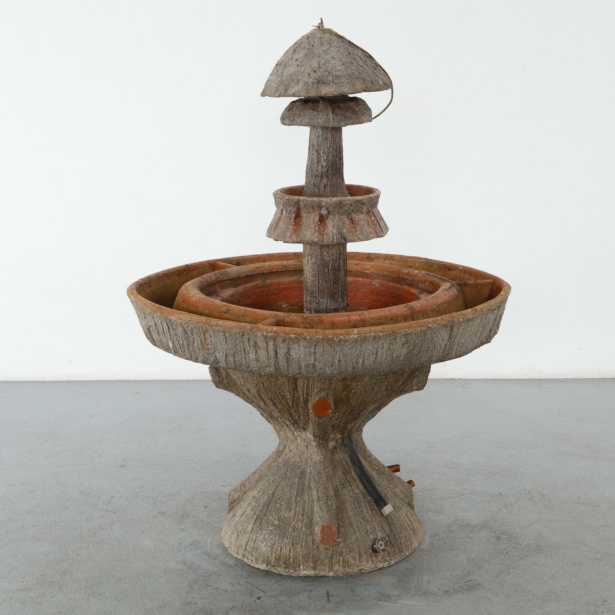 Monumental Faux Bois Fountain, 1960s