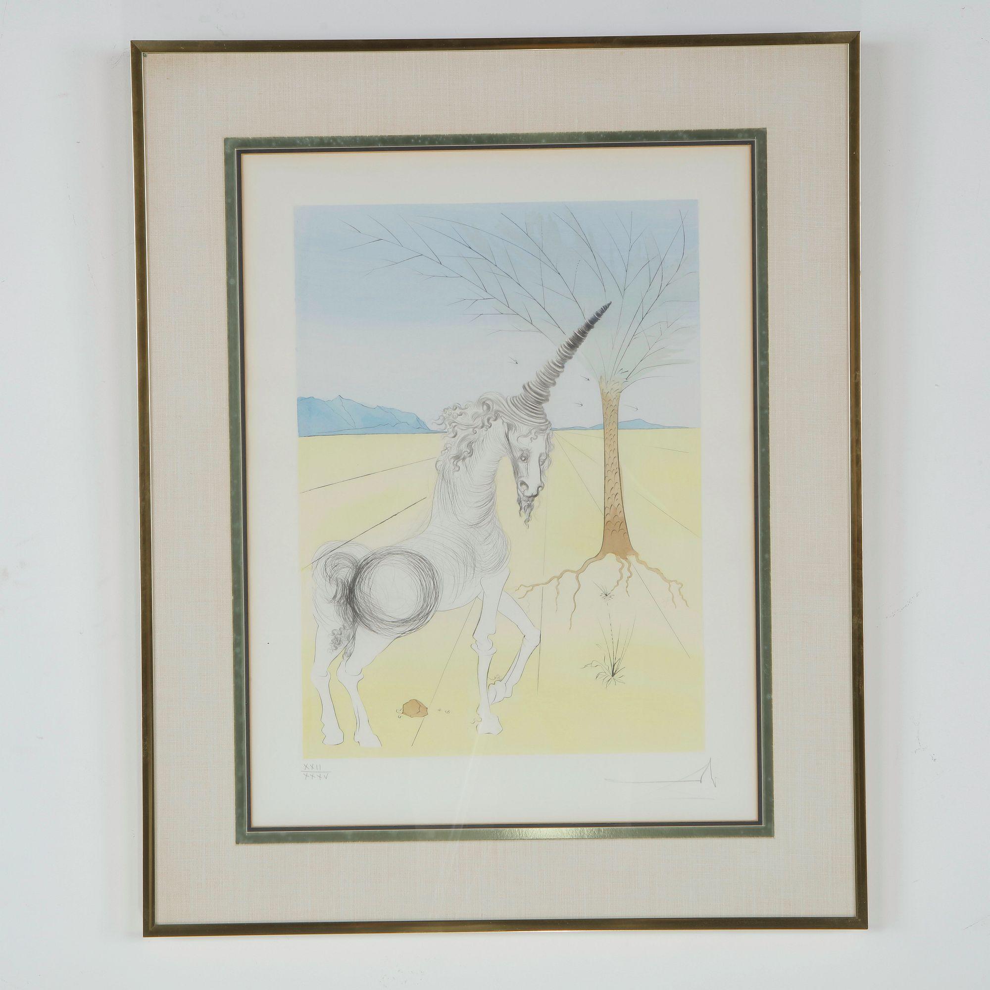 Salvador Dali, Color Etching, Signed and number 22/35, 1973, The Twelve Tribes of Israel, Joseph